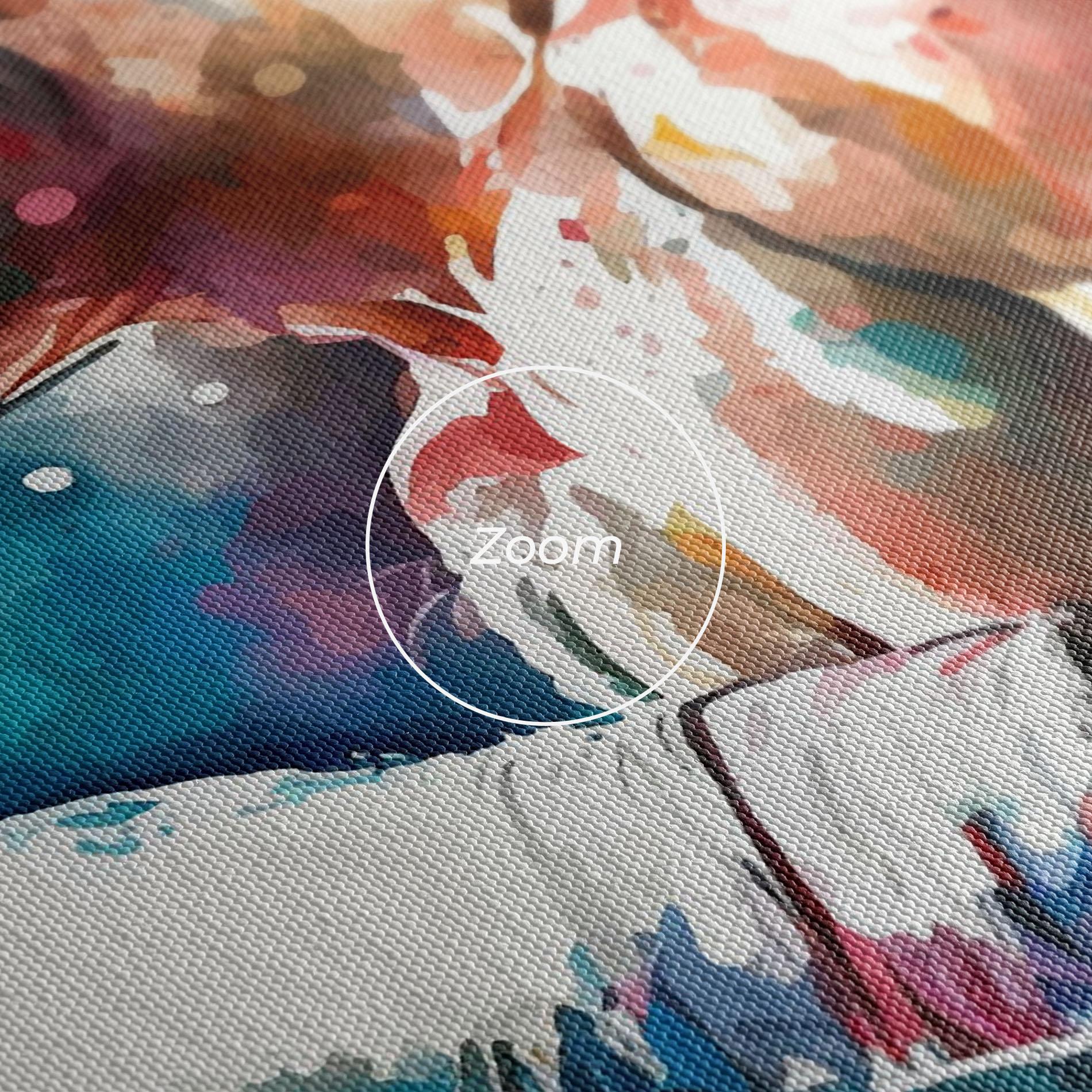 Картина на платно Boxing Red Blue mockup 3