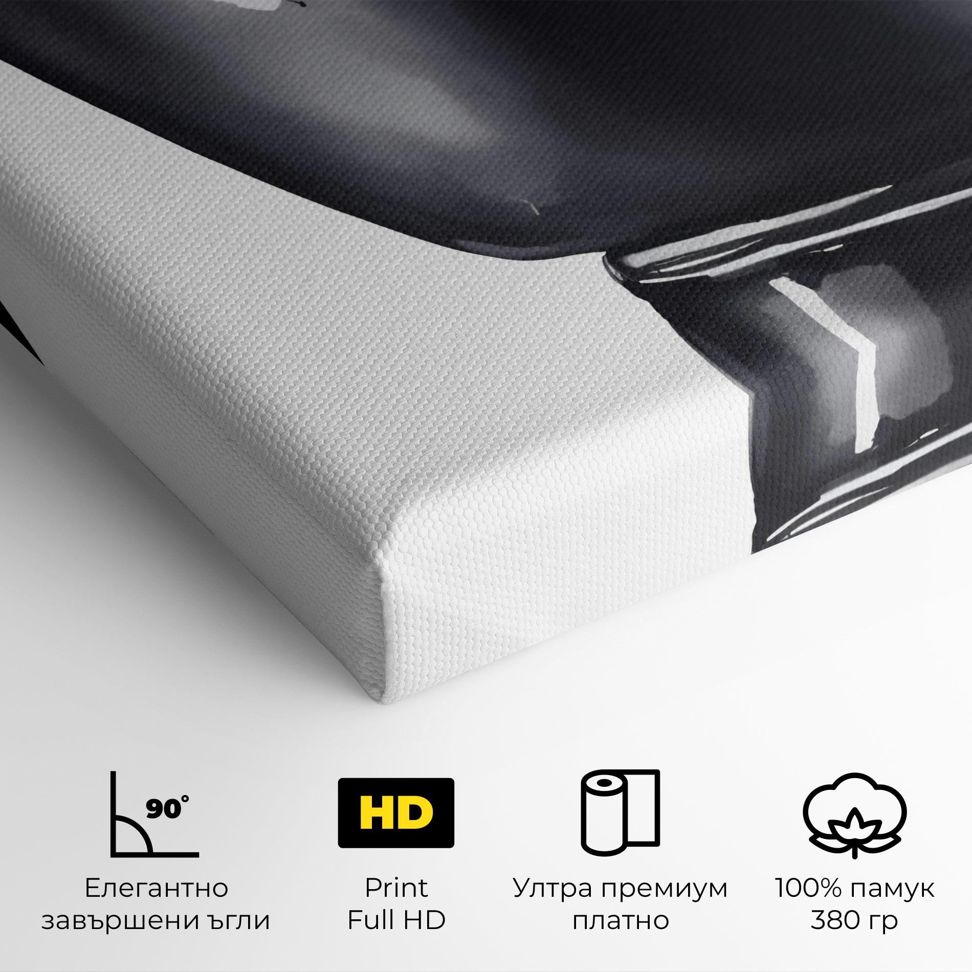 Картина на платно Black Box Glove mockup 4