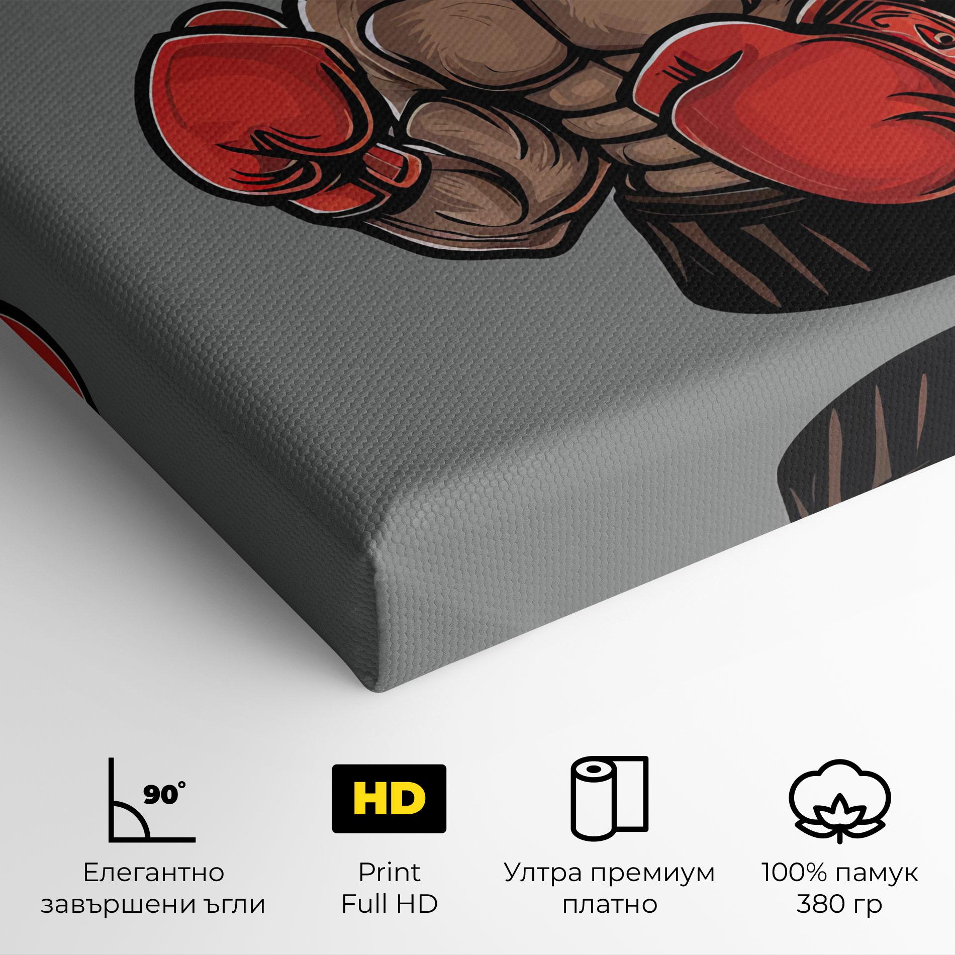 Картина на платно Boxer Dog mockup 4