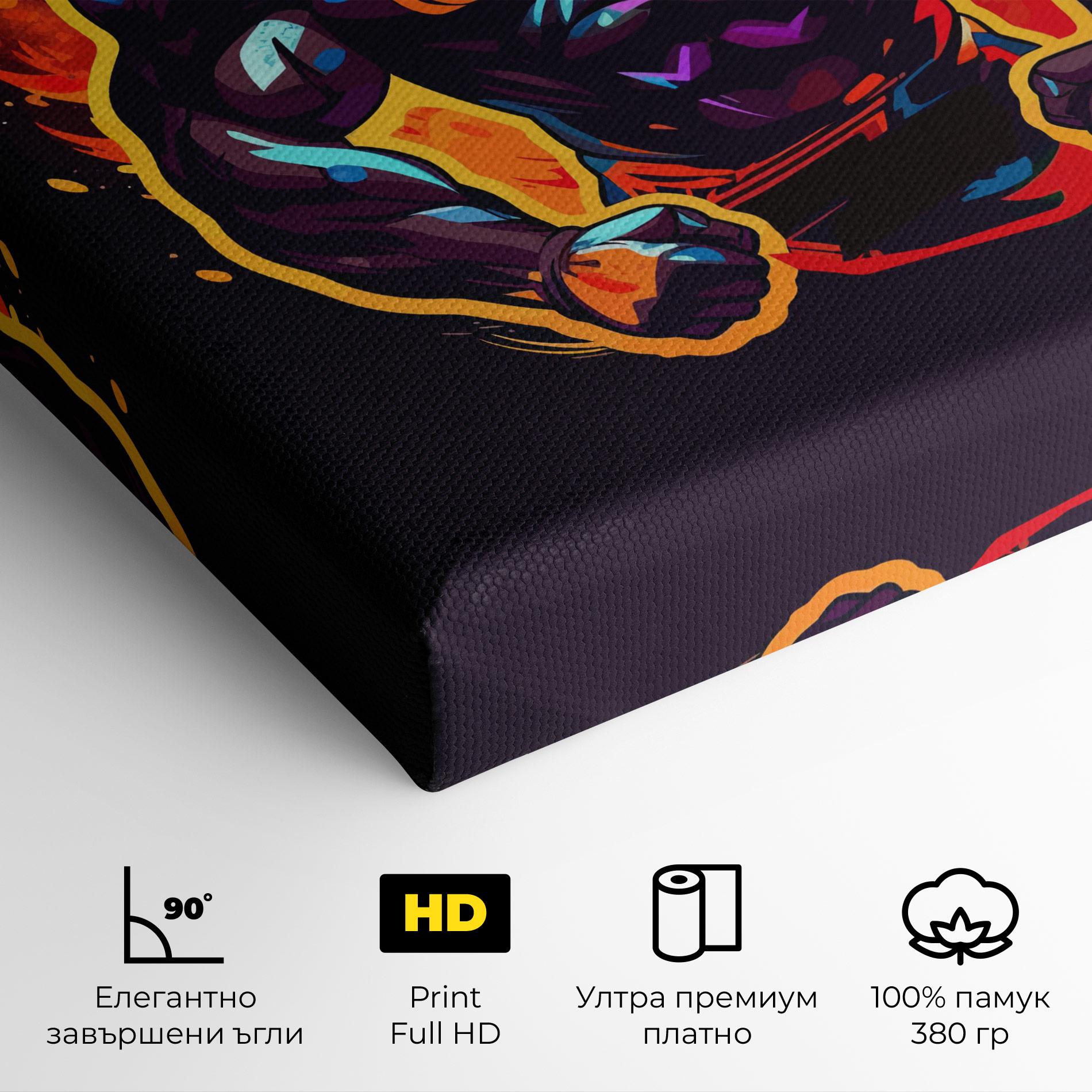 Картина на платно Boxing Strong Match mockup 4