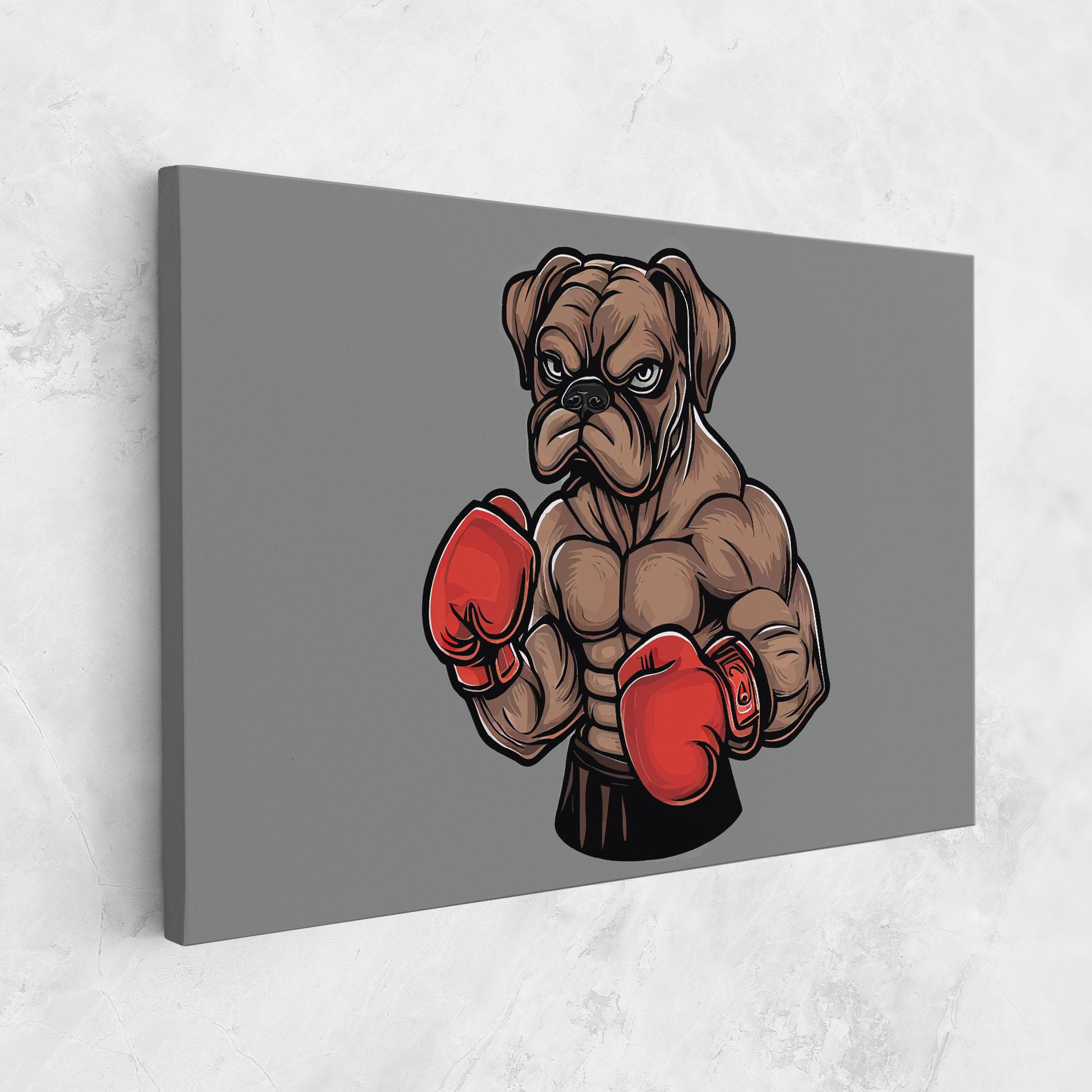 Картина на платно Boxer Dog mockup 1