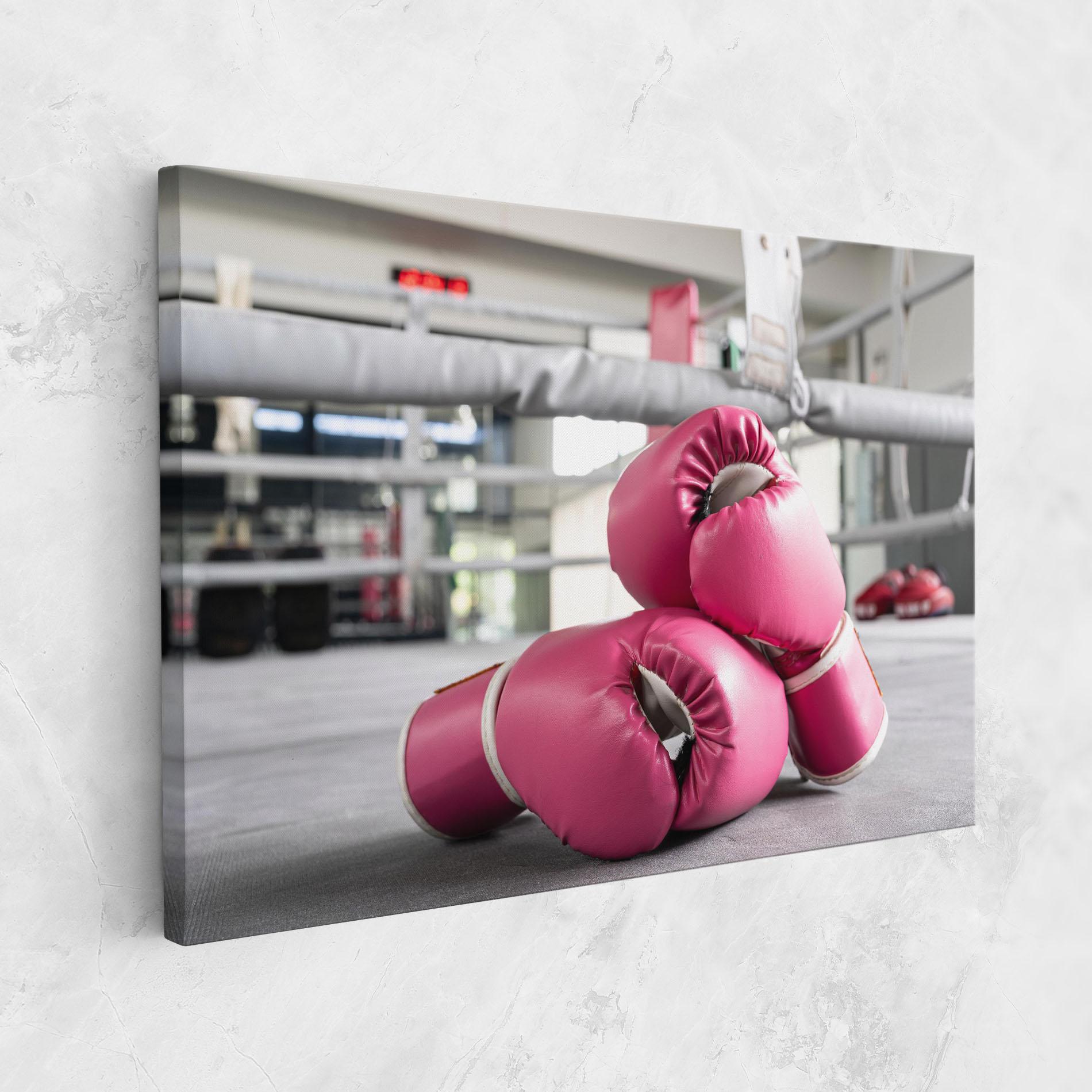 Картина на платно Pink Boxing Gloves mockup 1