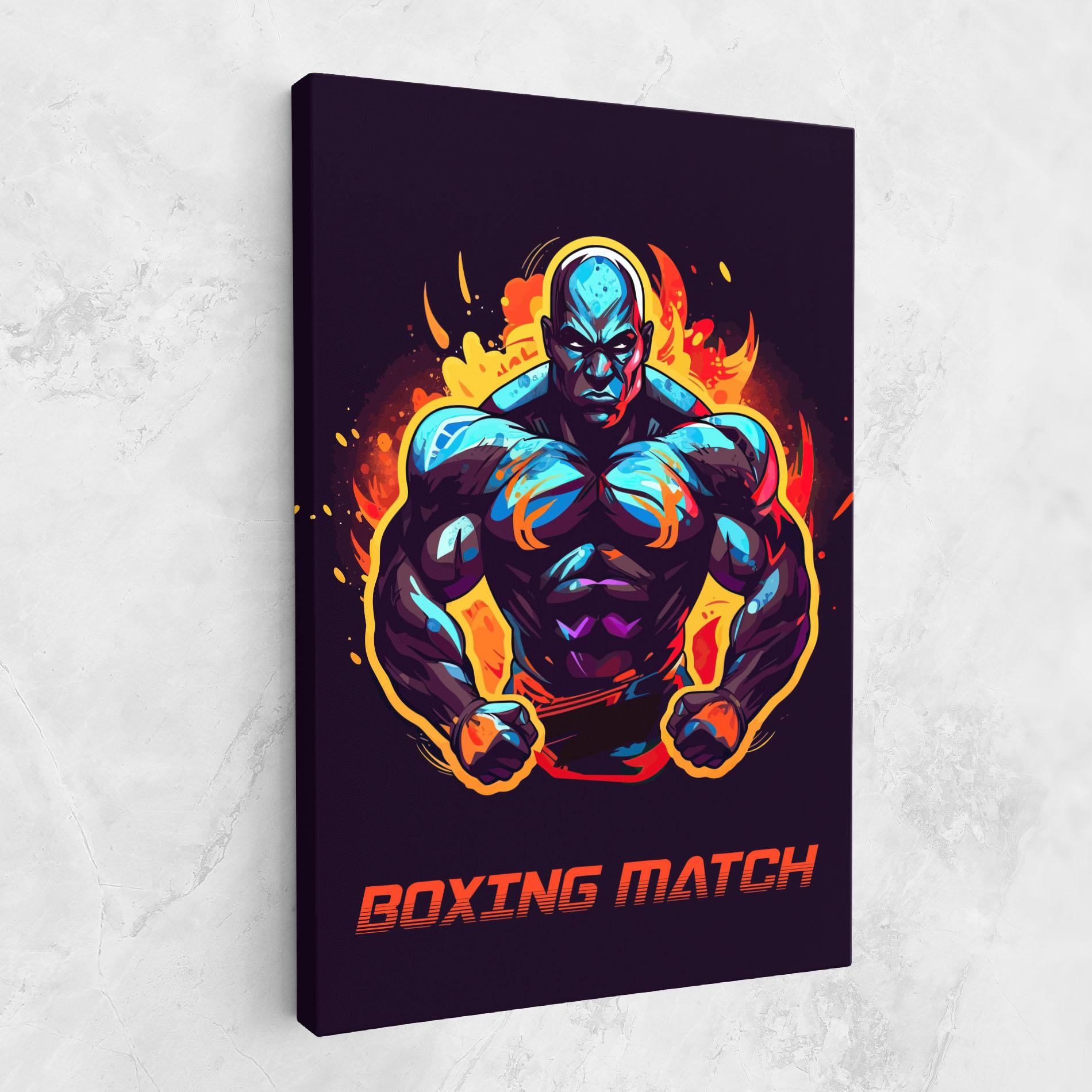 Картина на платно Boxing Strong Match mockup 1