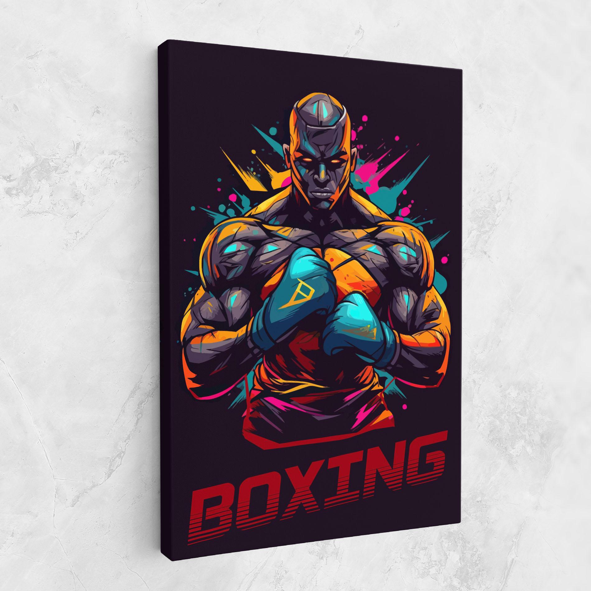 Картина на платно Boxing Strong mockup 1
