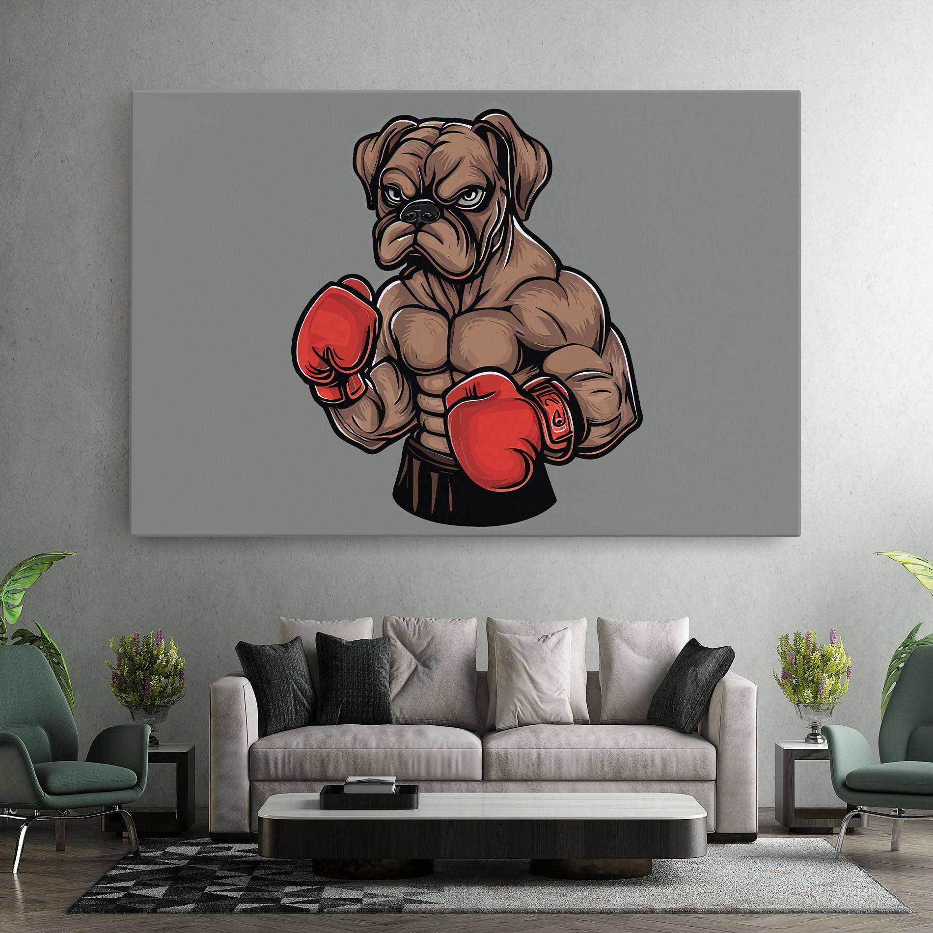 Картина на платно Boxer Dog mockup 7