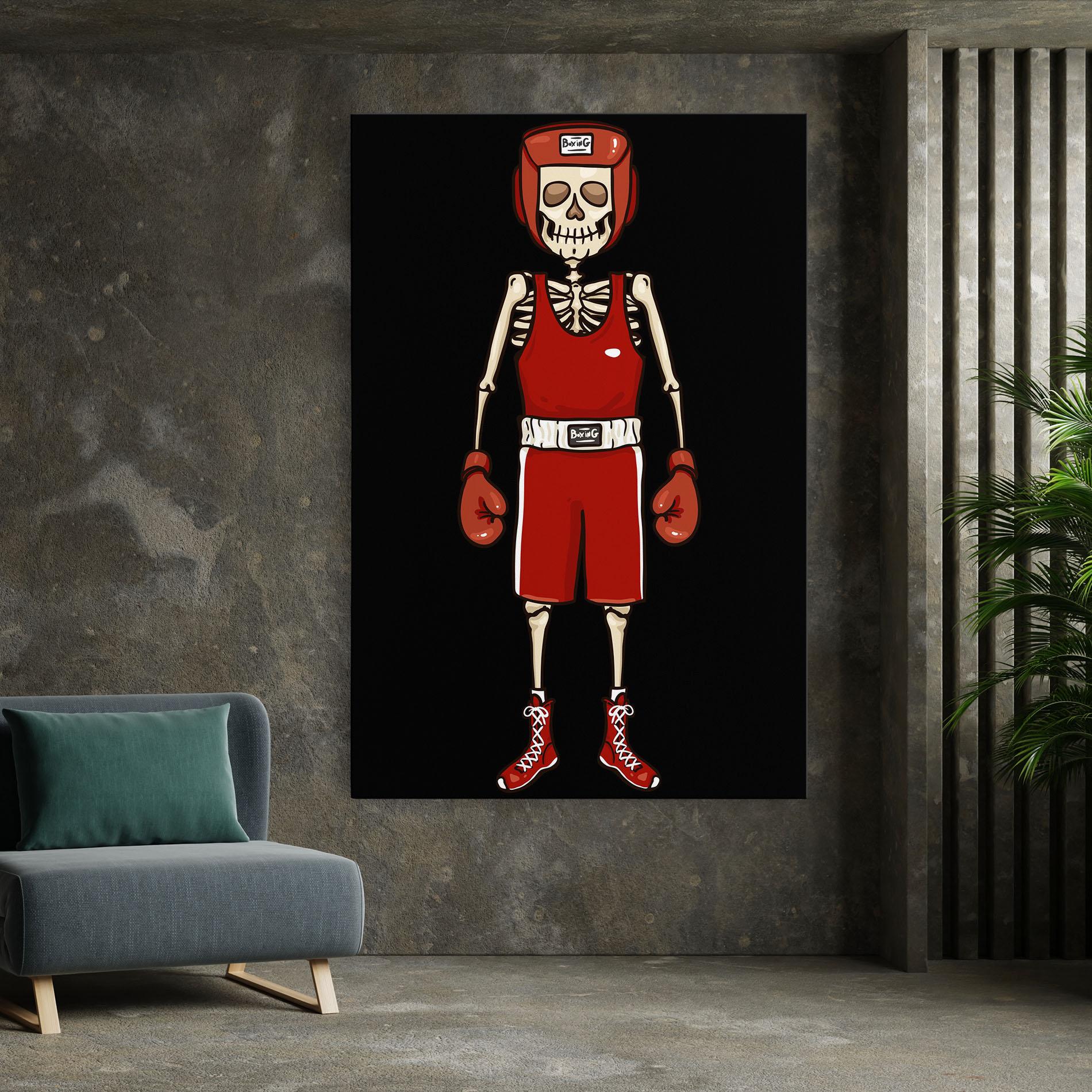 Картина на платно Bones Box mockup 7