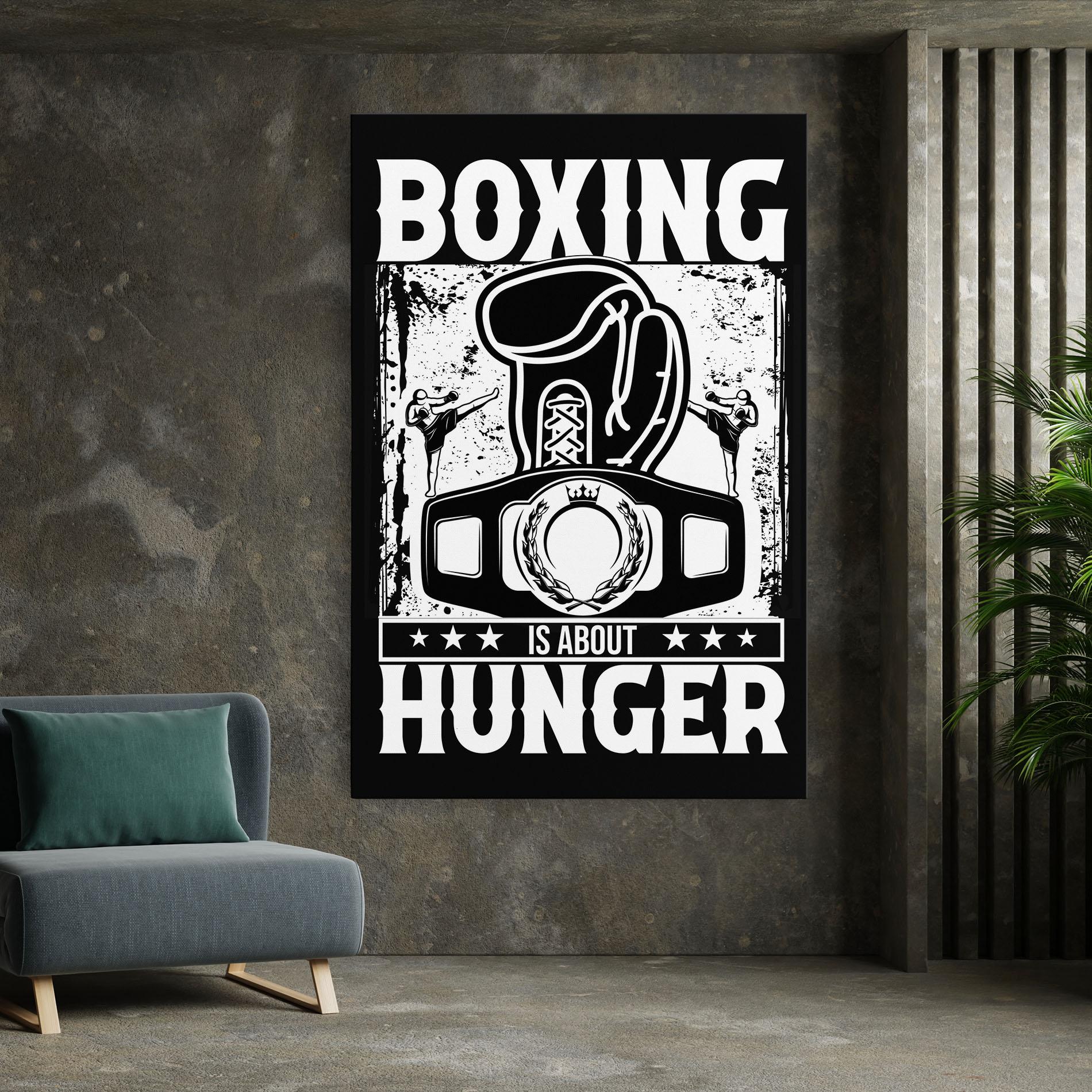 Картина на платно Boxing Hunger mockup 7