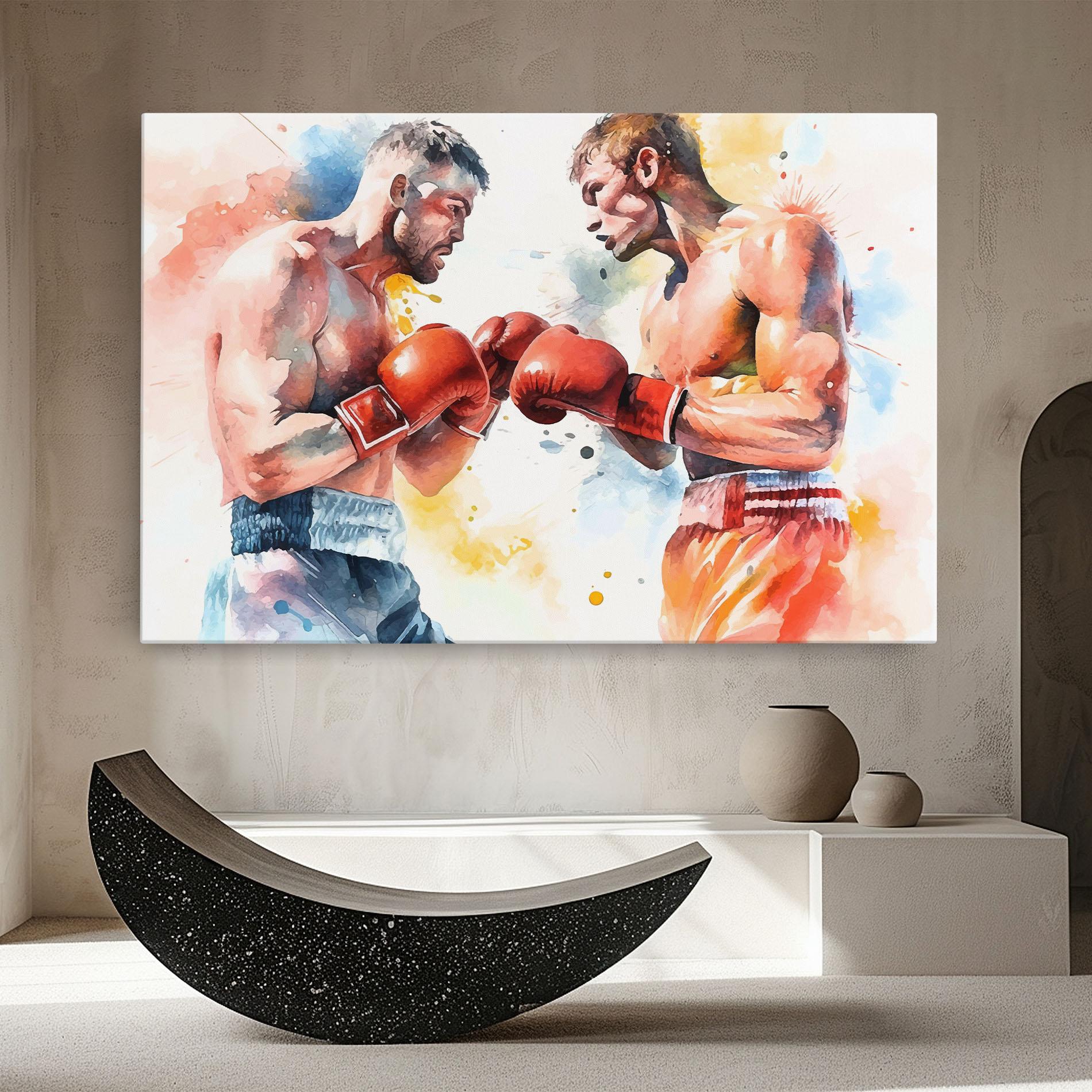 Картина на платно Boxing Match Art mockup 8