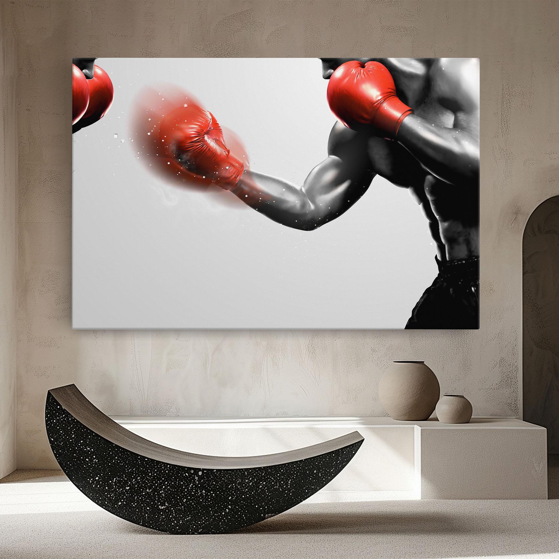 Картина на платно Red Smoke Box mockup 8