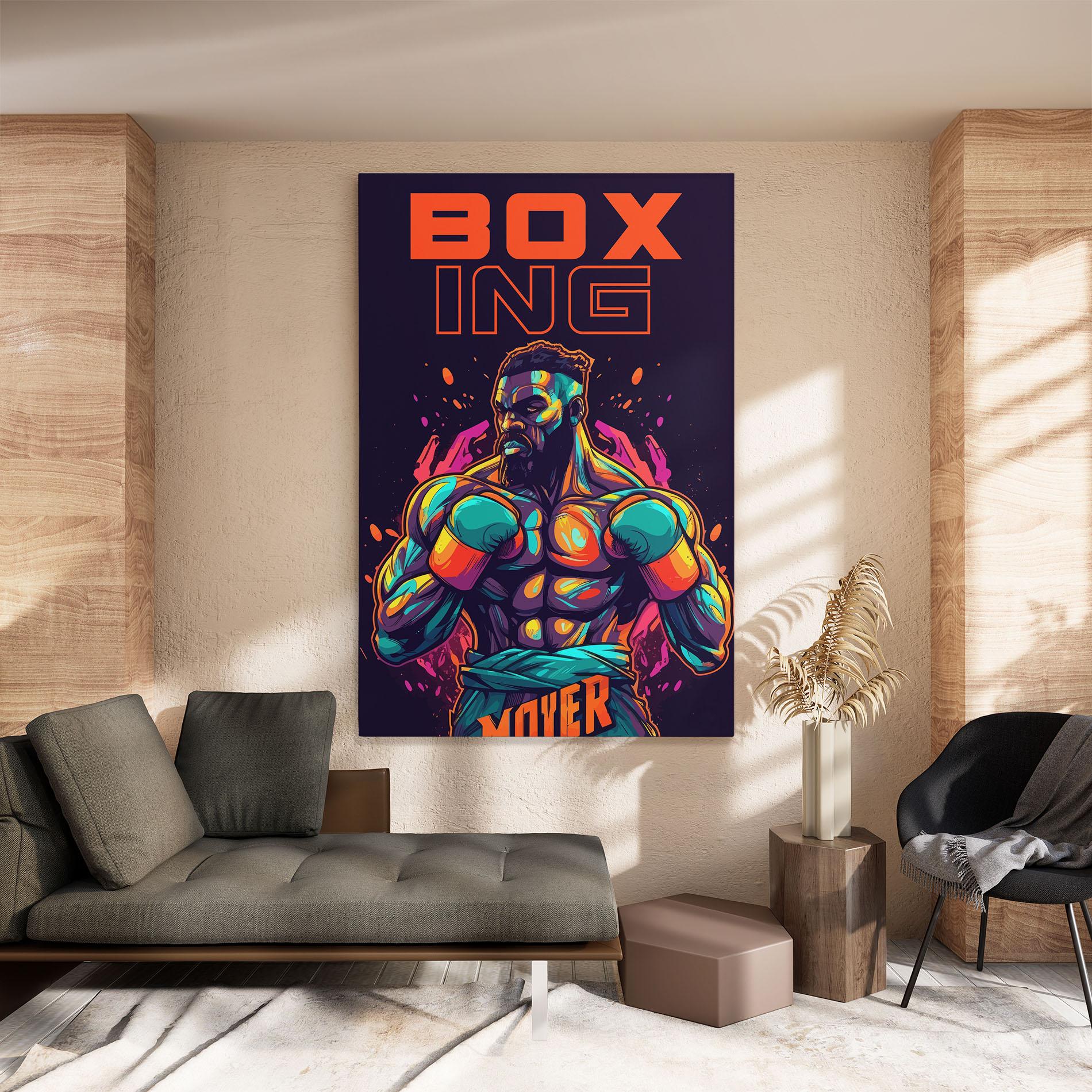 Картина на платно Box Ing mockup 8