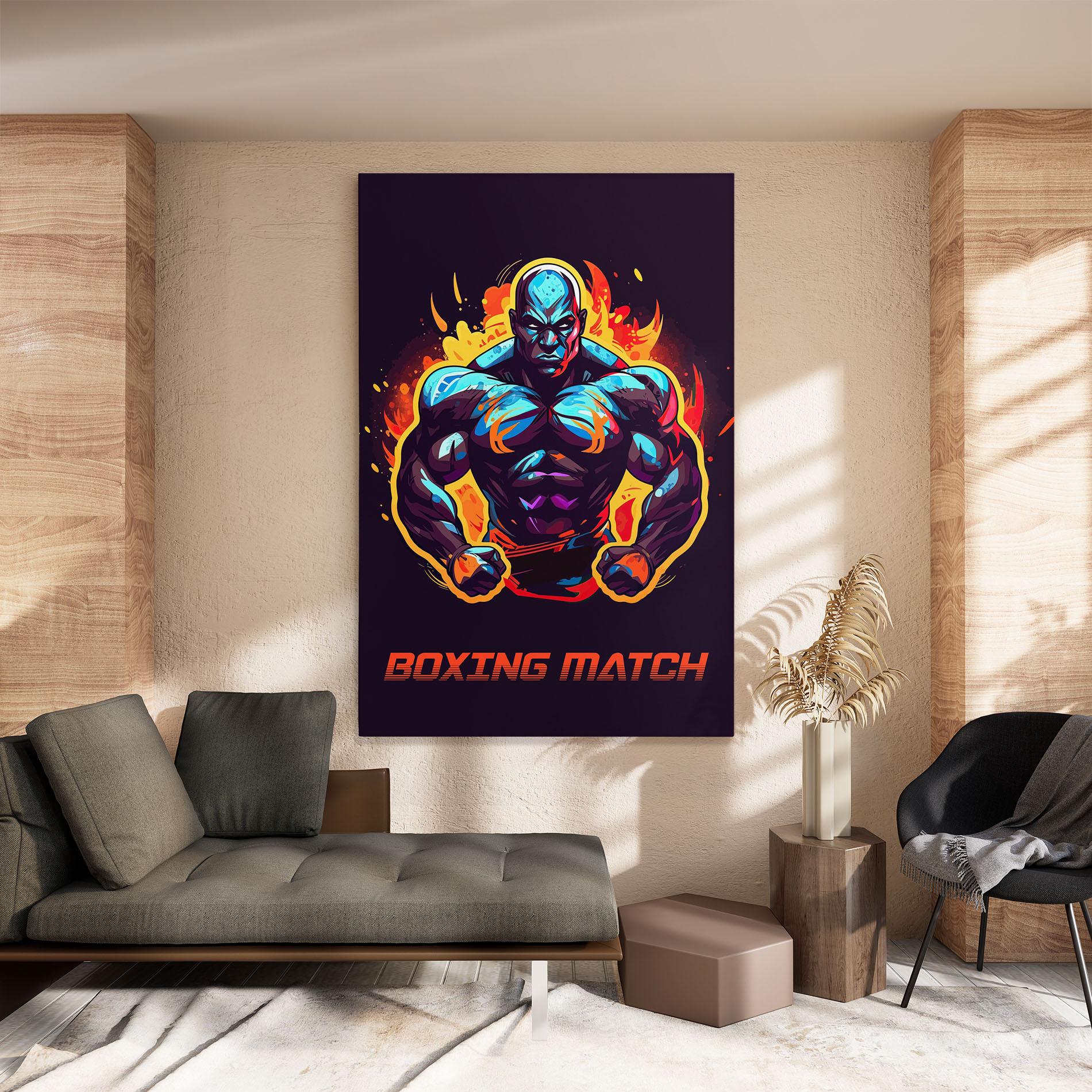 Картина на платно Boxing Strong Match mockup 8