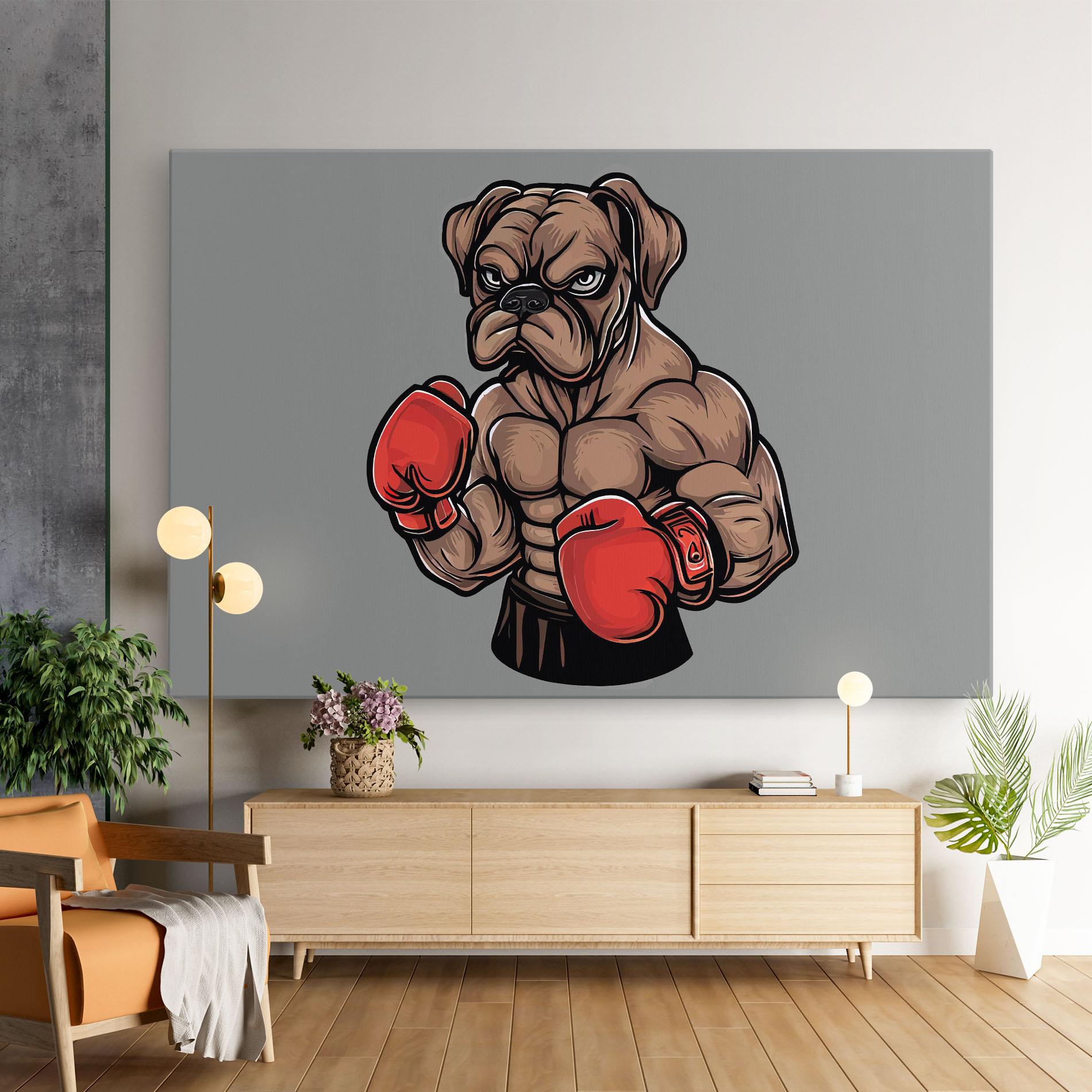 Картина на платно Boxer Dog mockup 9