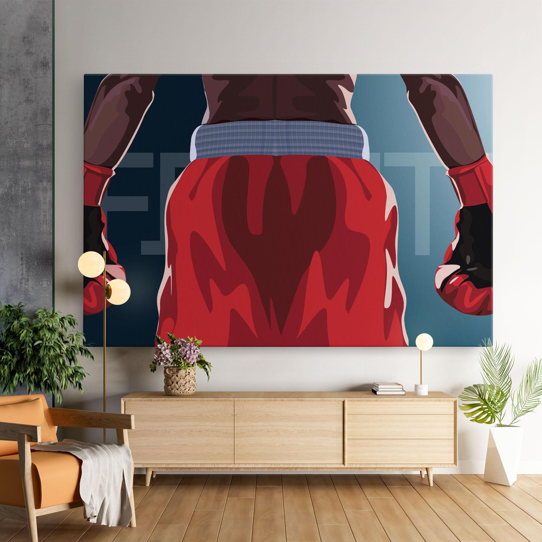 Картина на платно Fight Box mockup 9