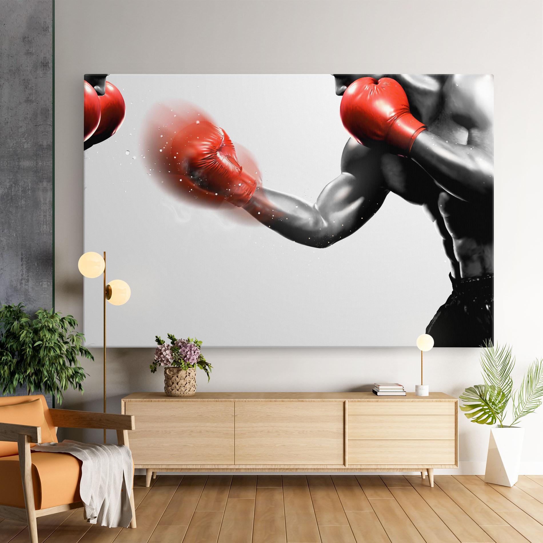 Картина на платно Red Smoke Box mockup 9