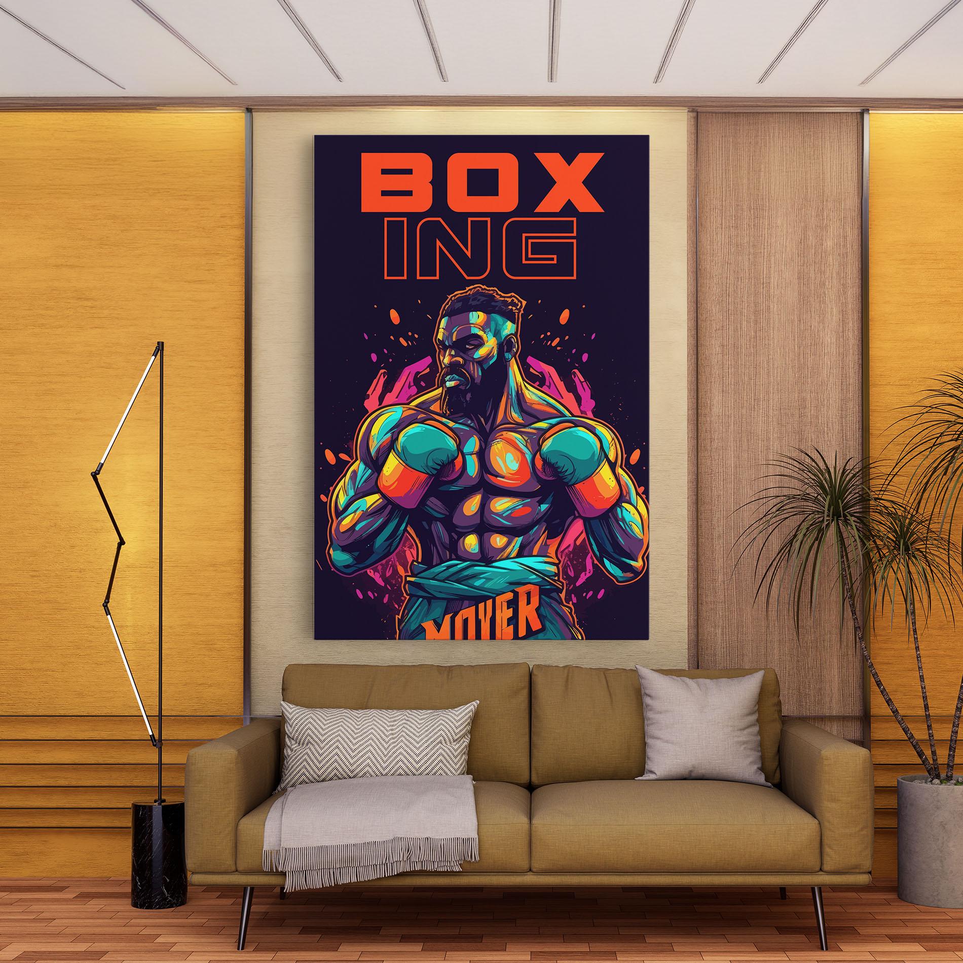 Картина на платно Box Ing mockup 9