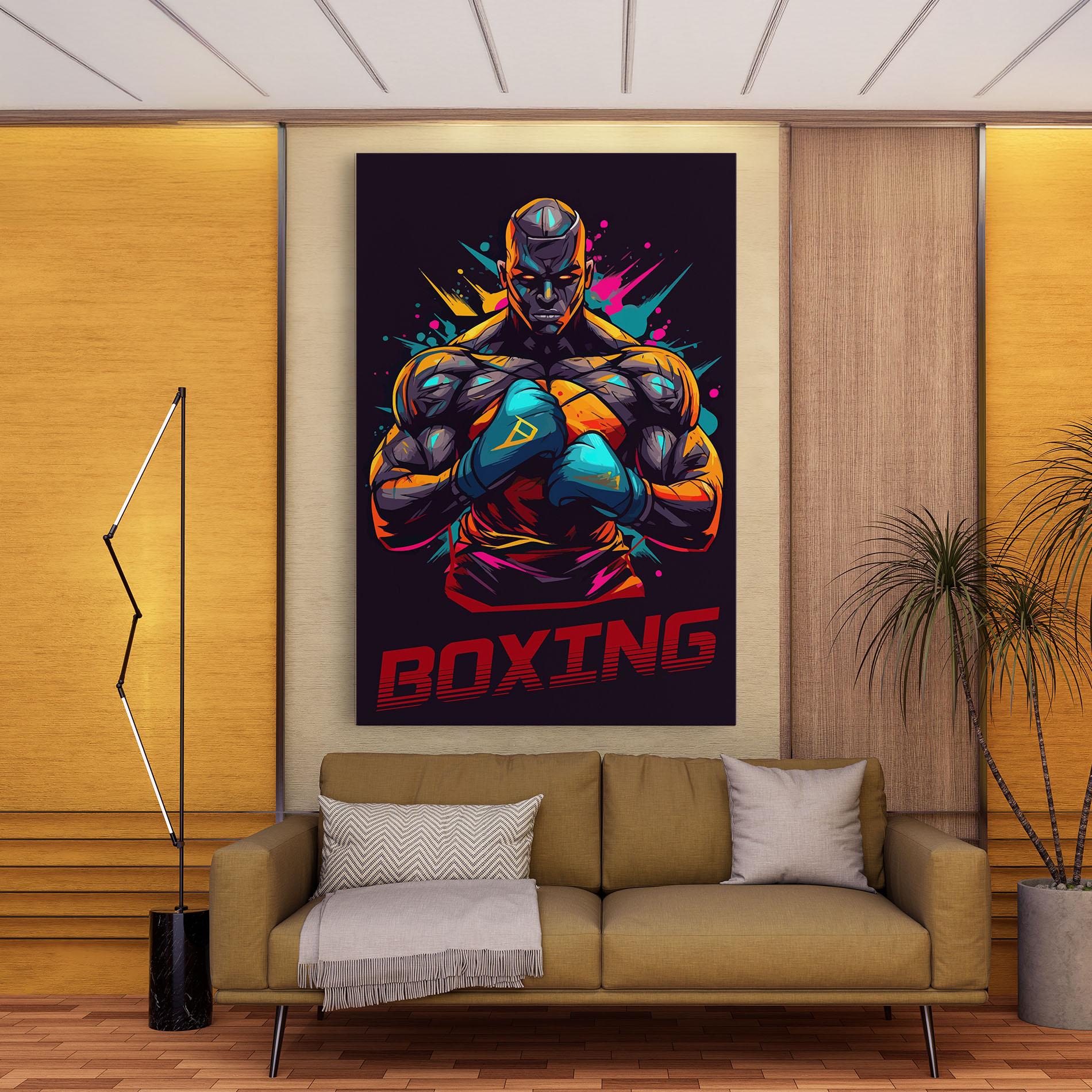 Картина на платно Boxing Strong mockup 9
