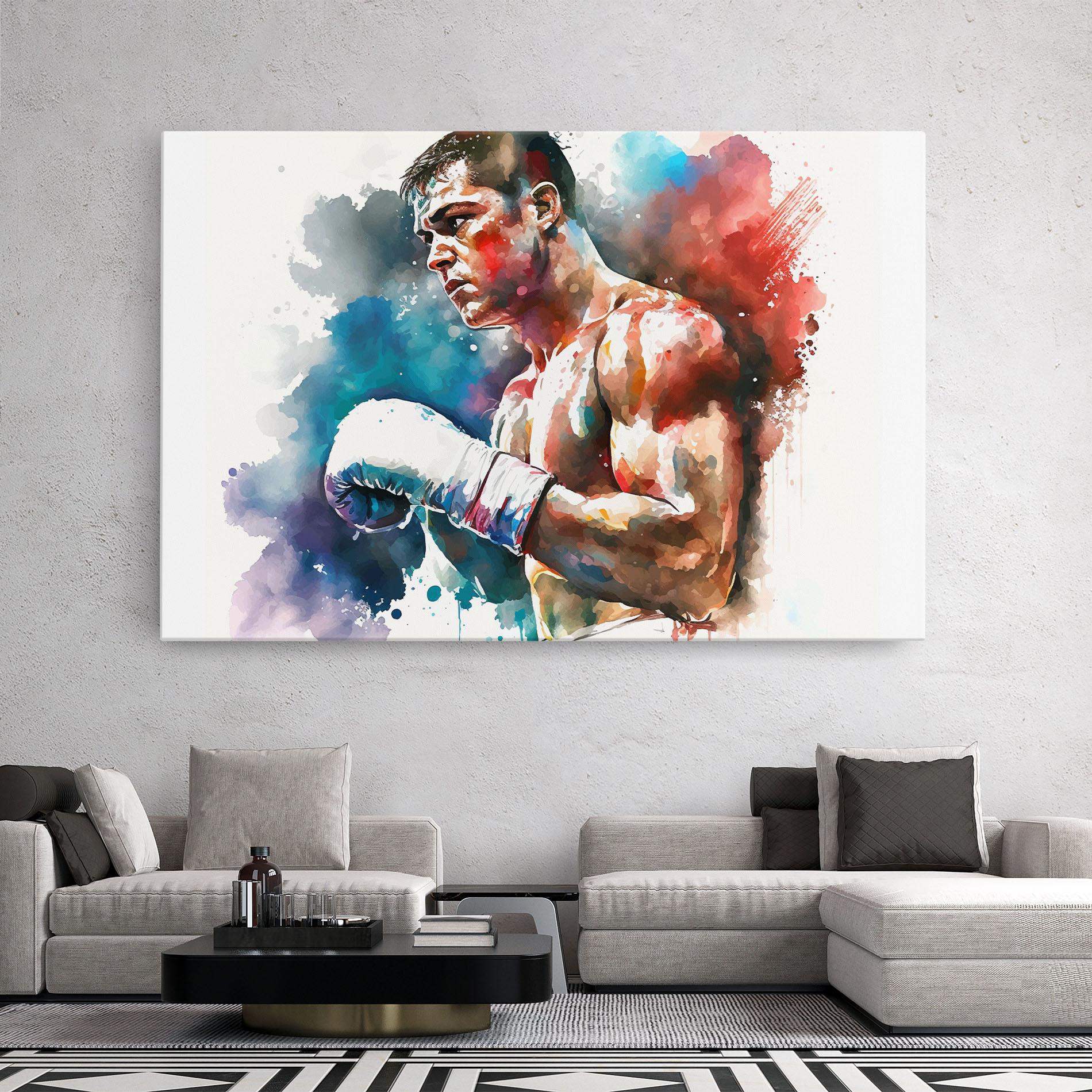 Картина на платно Boxing Red Blue mockup 2