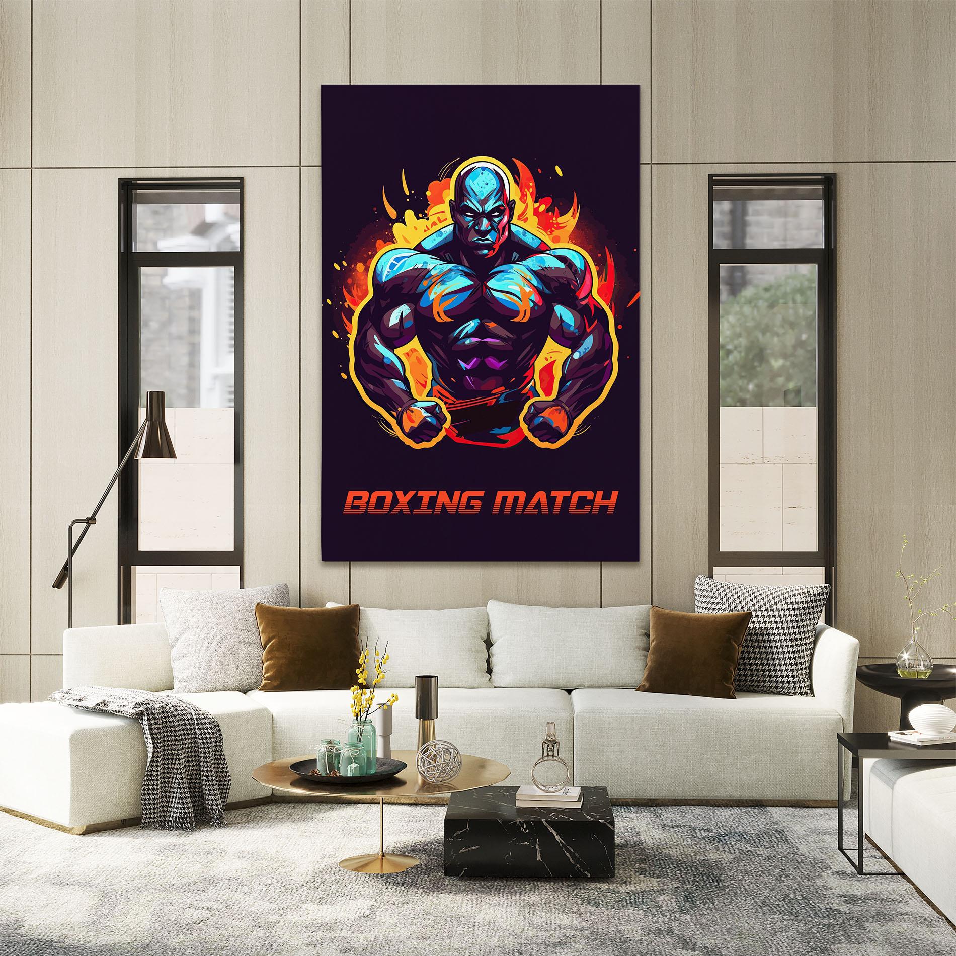 Картина на платно Boxing Strong Match mockup 2