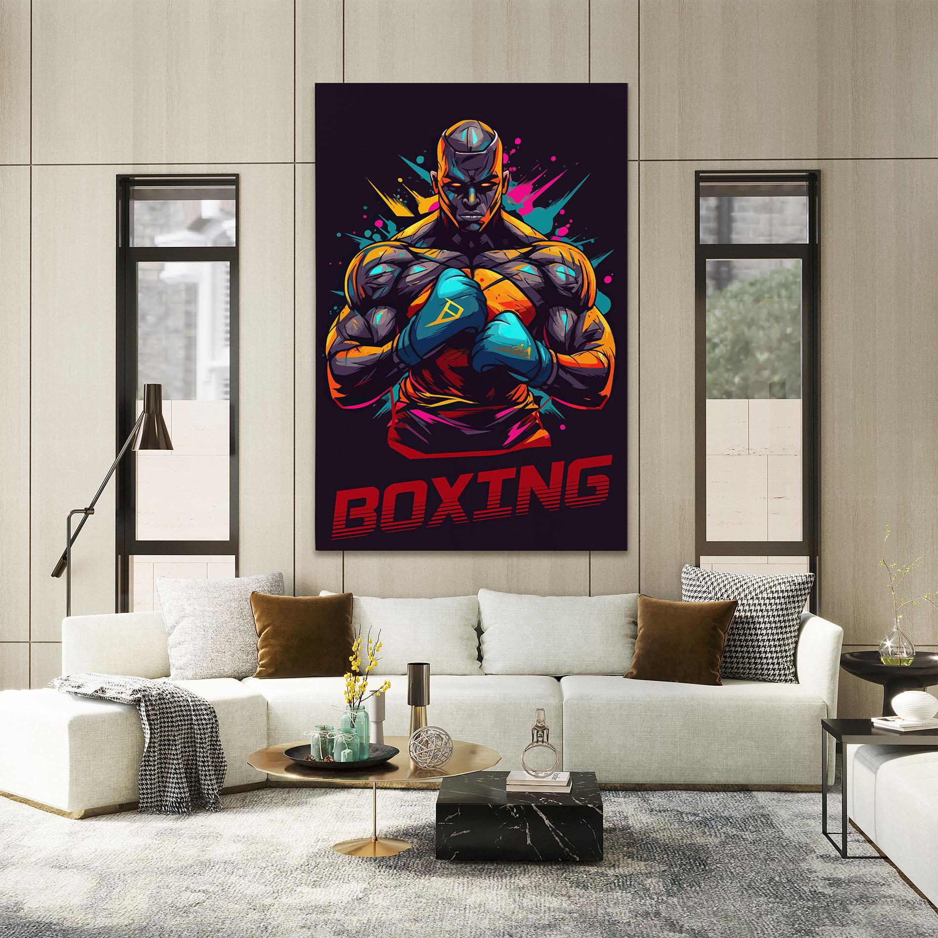 Картина на платно Boxing Strong mockup 2