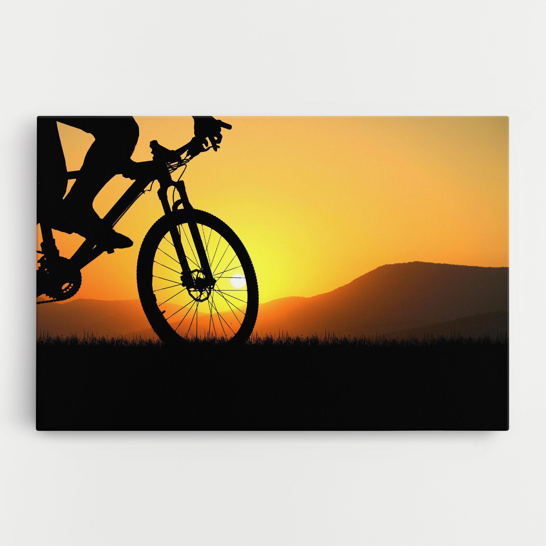 Картина на платно Mtb Silhouette View mockup 0