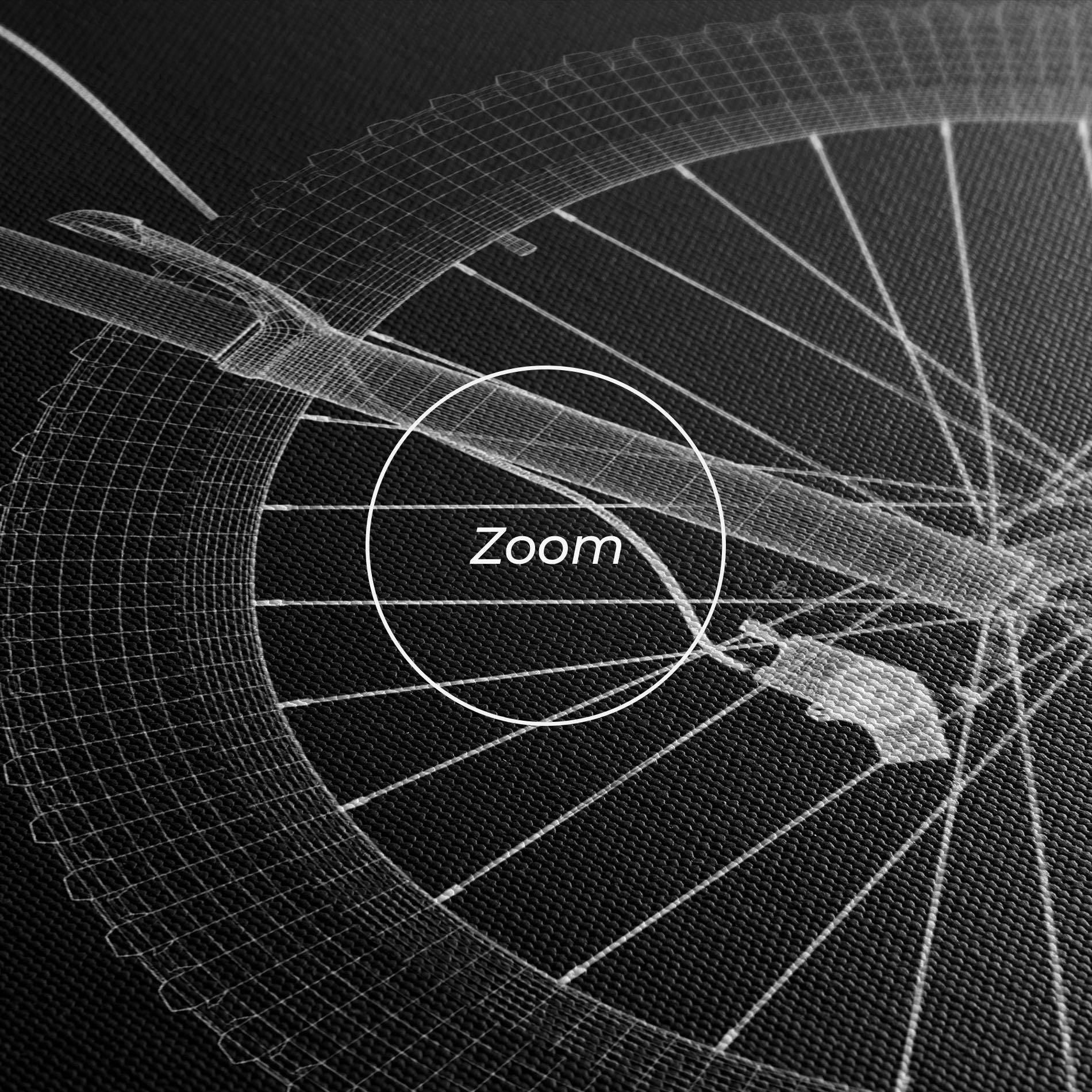 Картина на платно 3d White Model Bike mockup 3