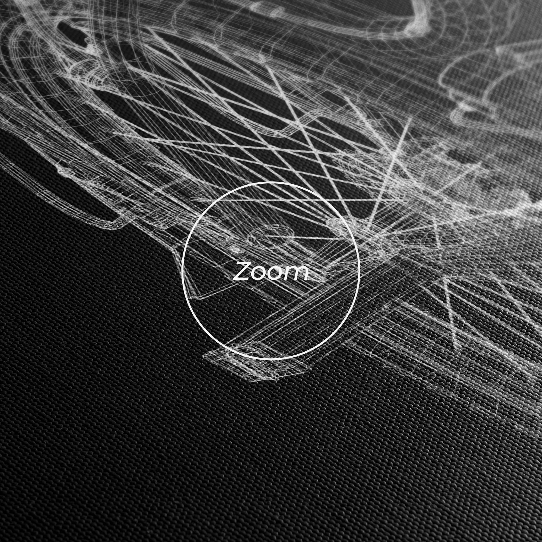 Картина на платно Bike Wire Model 3d mockup 3