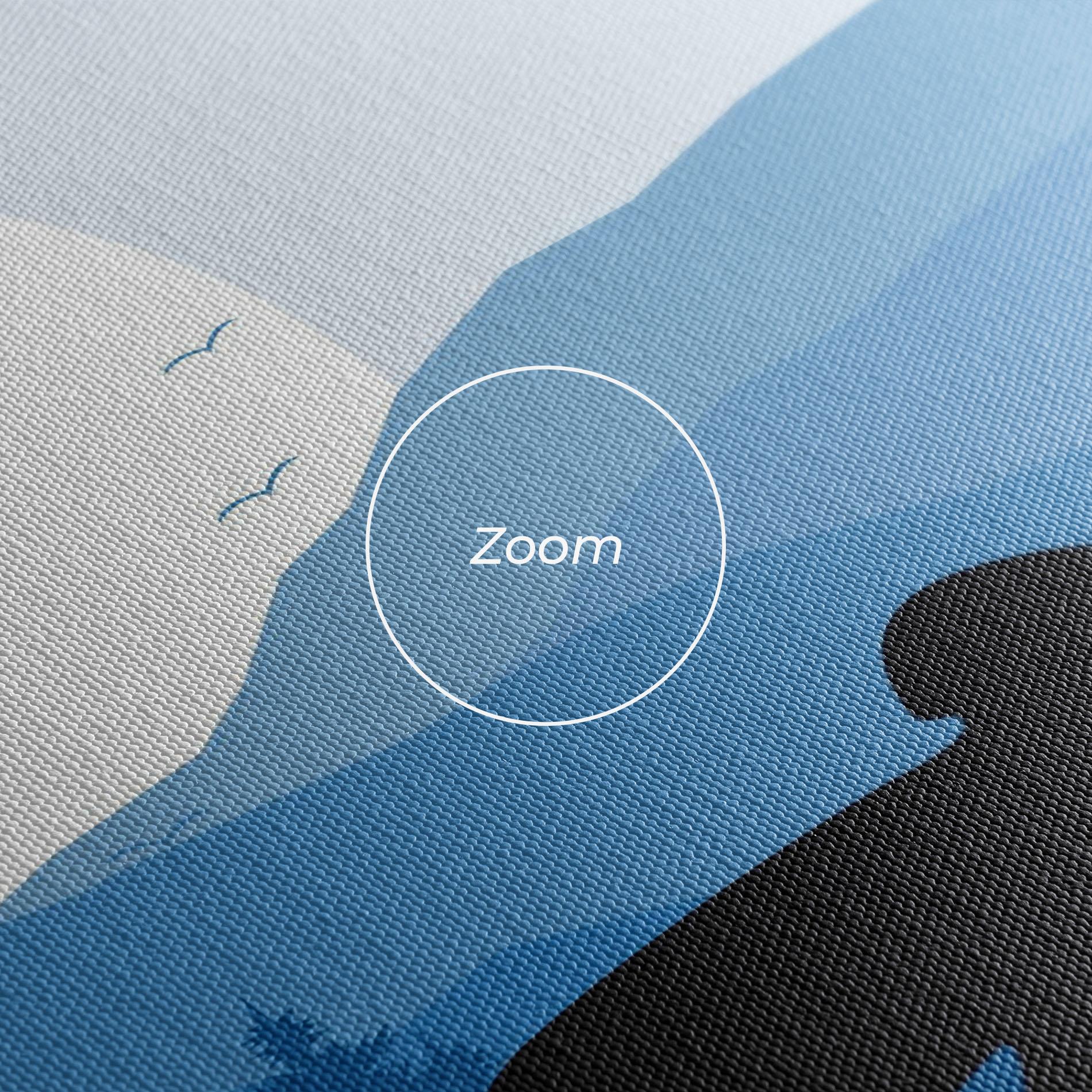 Картина на платно Blue Light Bike mockup 3