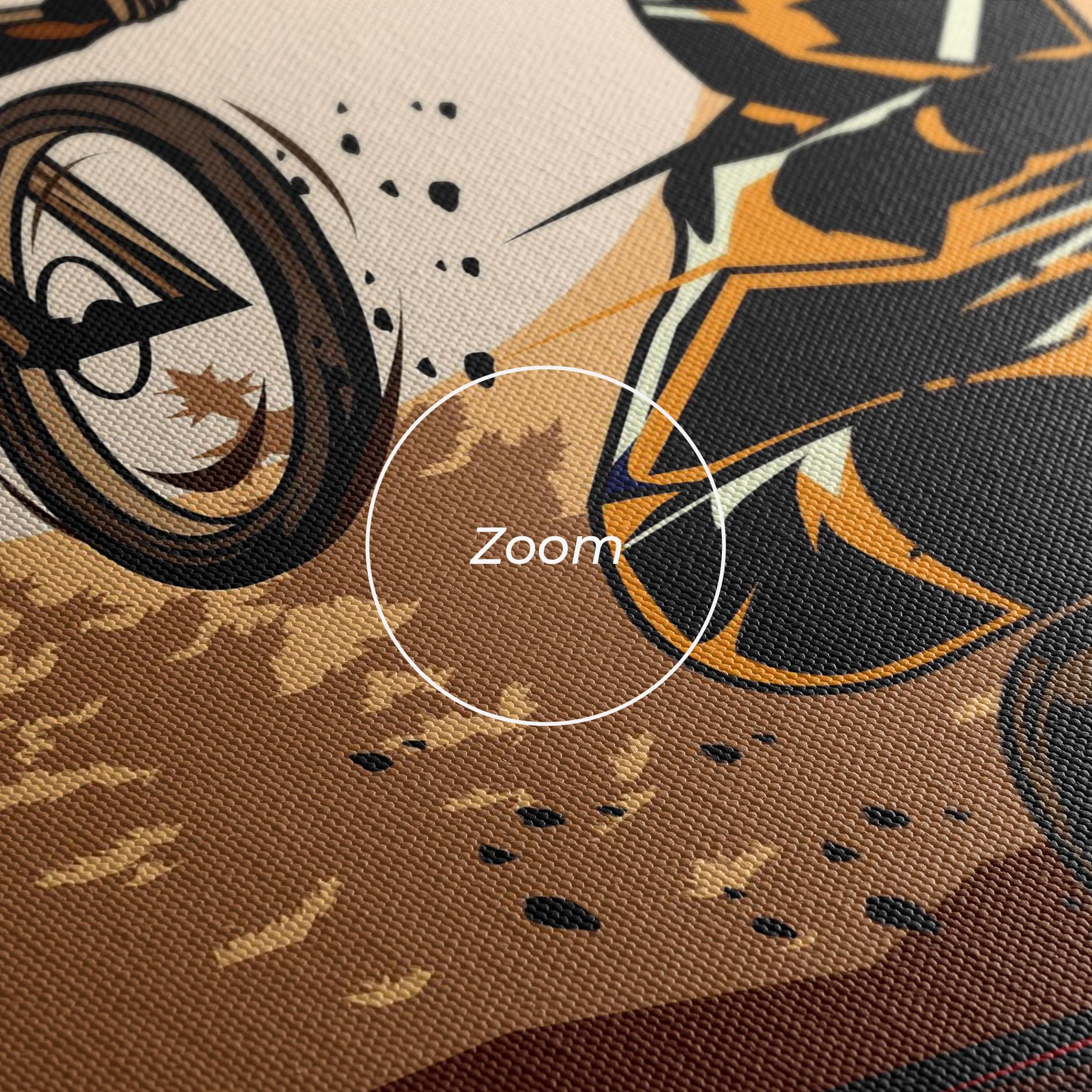 Картина на платно Downhill Bike mockup 3