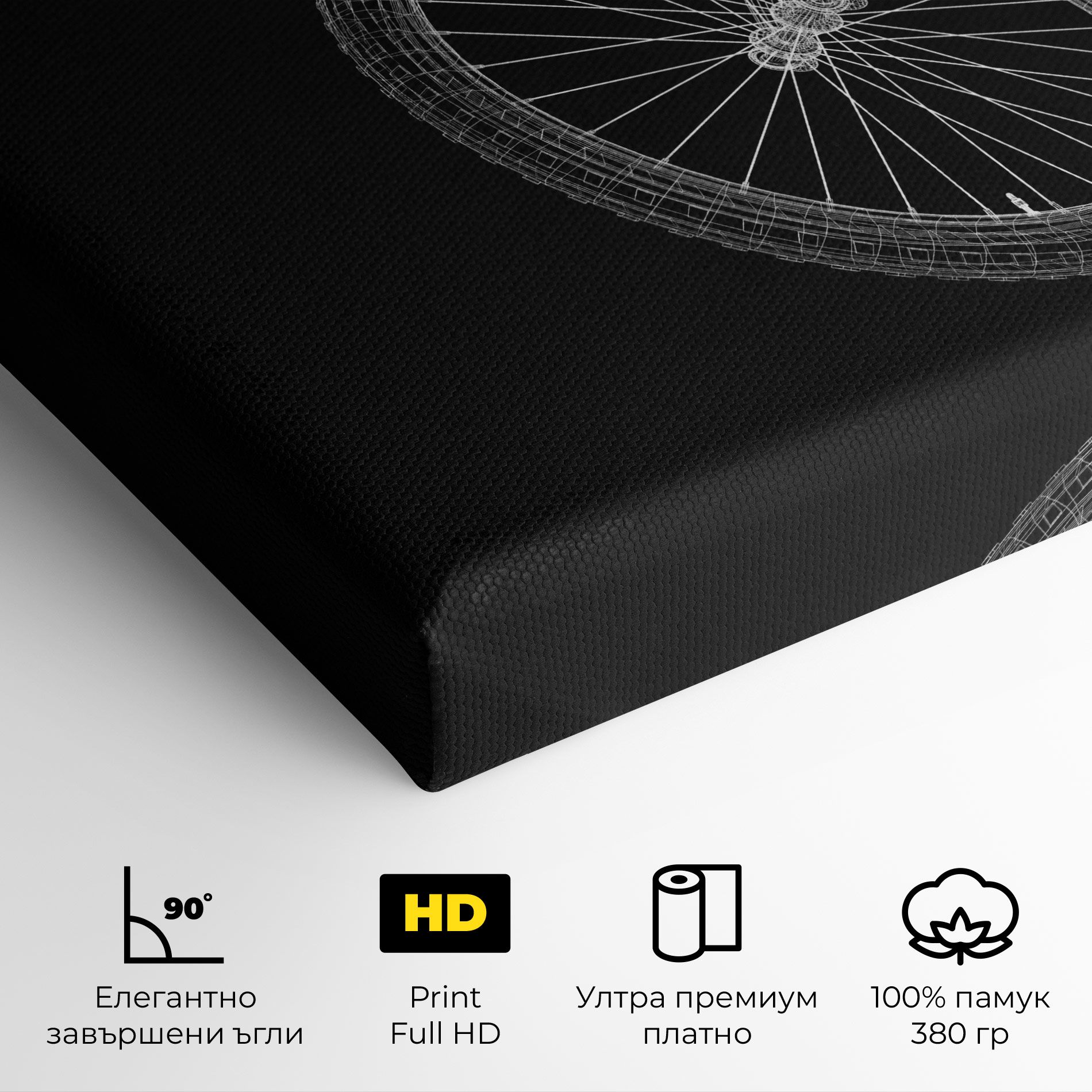 3d Bike Model On Black mockup 4