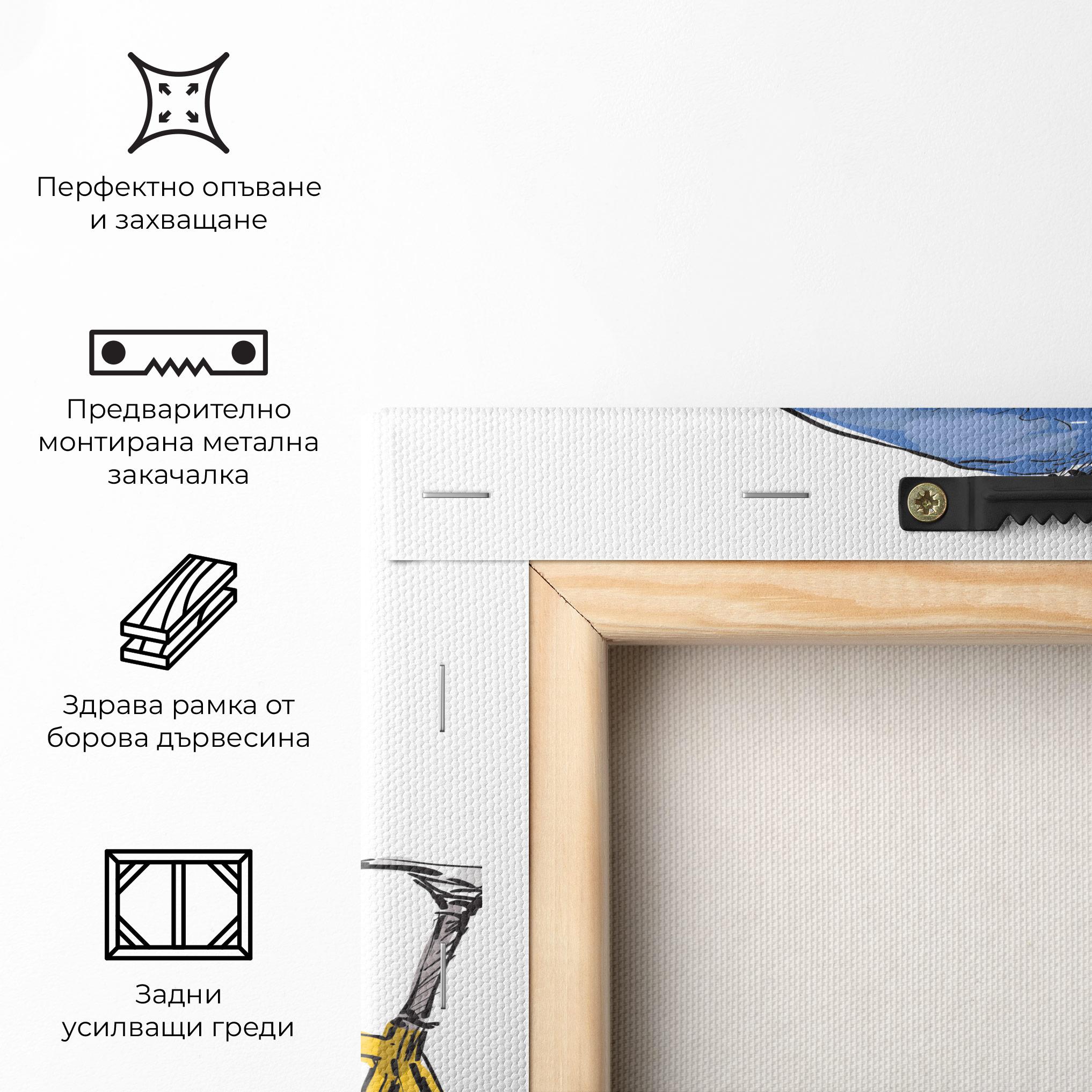 Картина на платно Bike Trip mockup 5