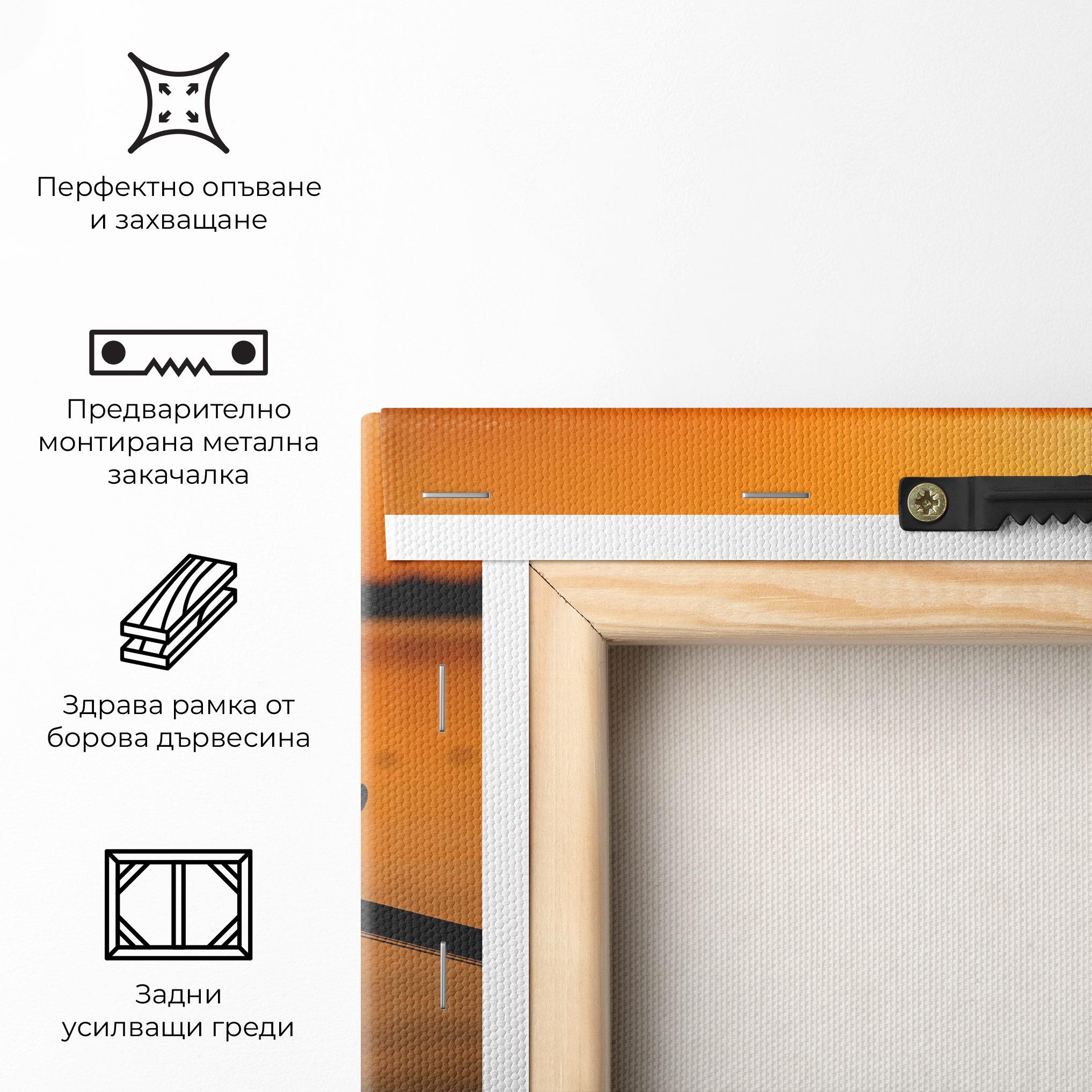 Картина на платно Sunset Lake Bike mockup 5