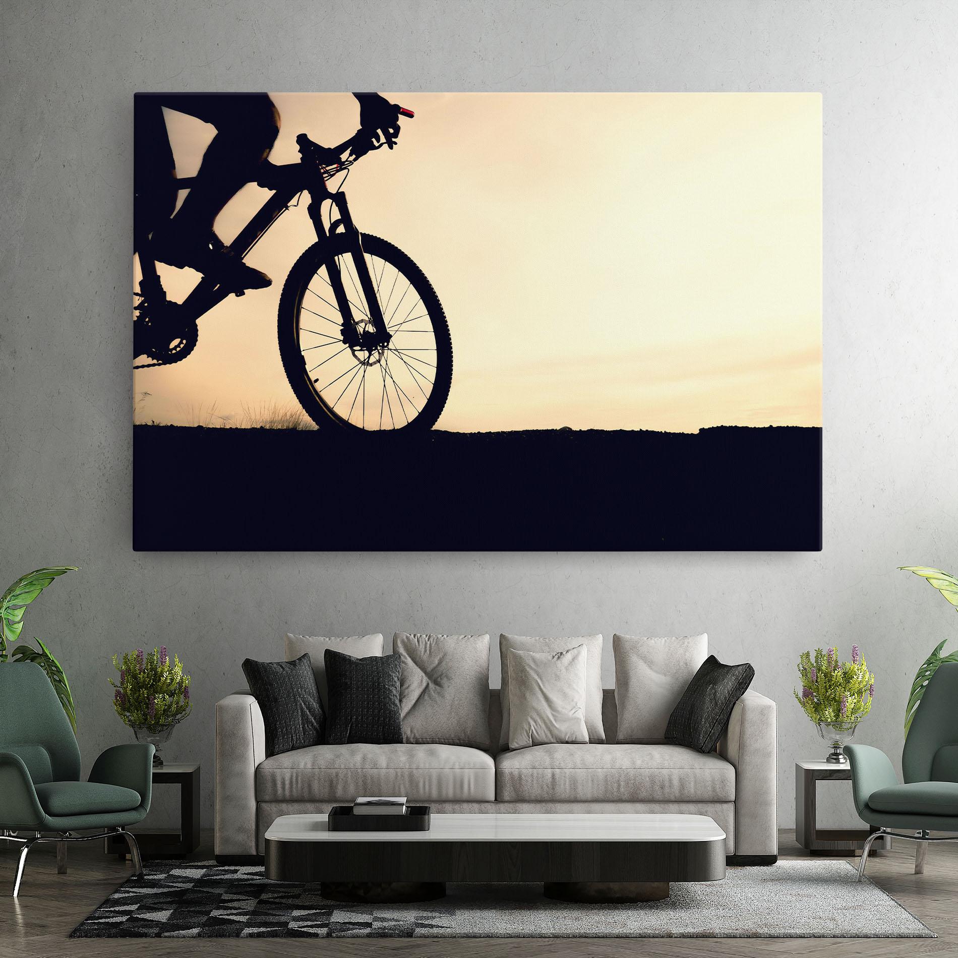 Картина на платно Cream Sky Mtb mockup 7