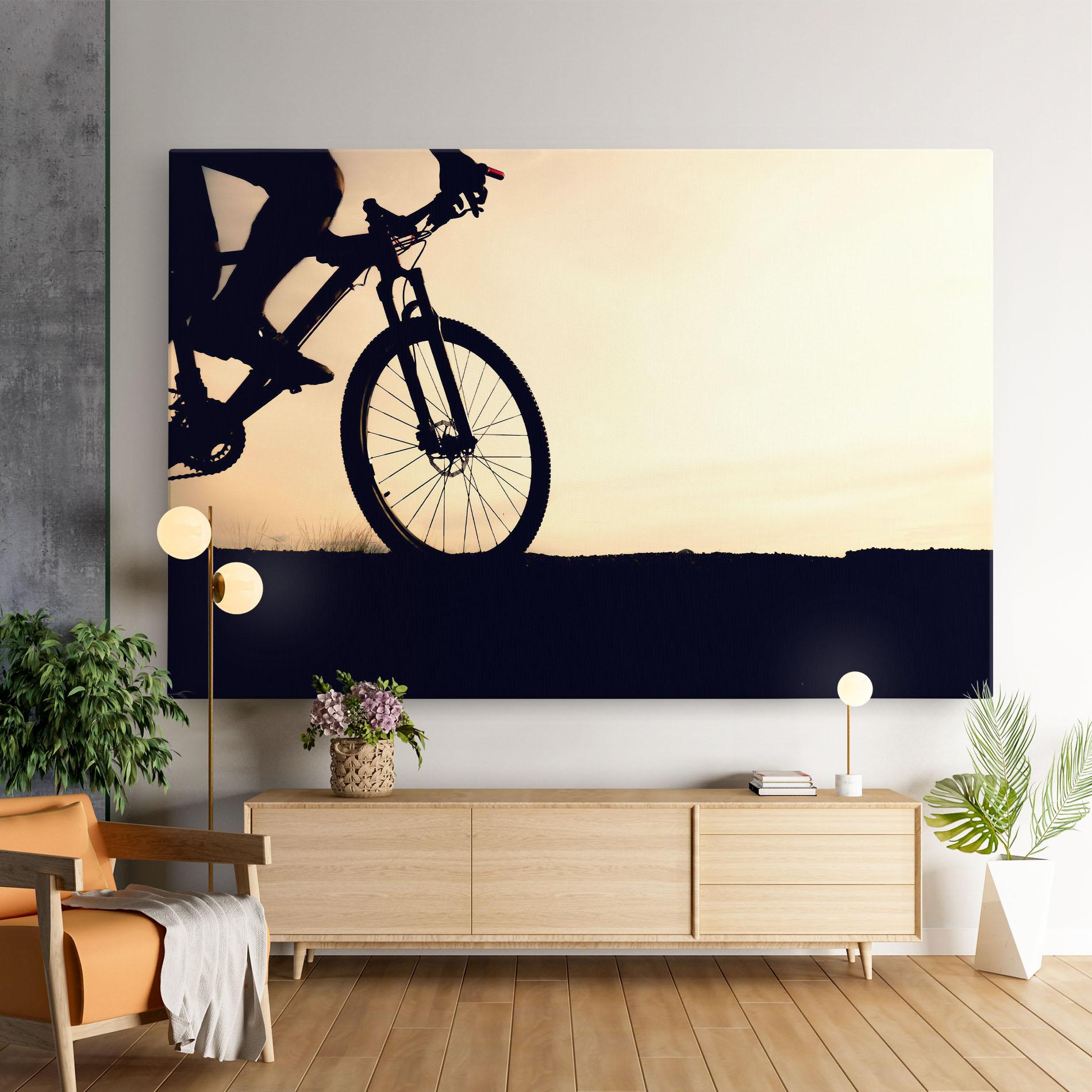 Картина на платно Cream Sky Mtb mockup 9