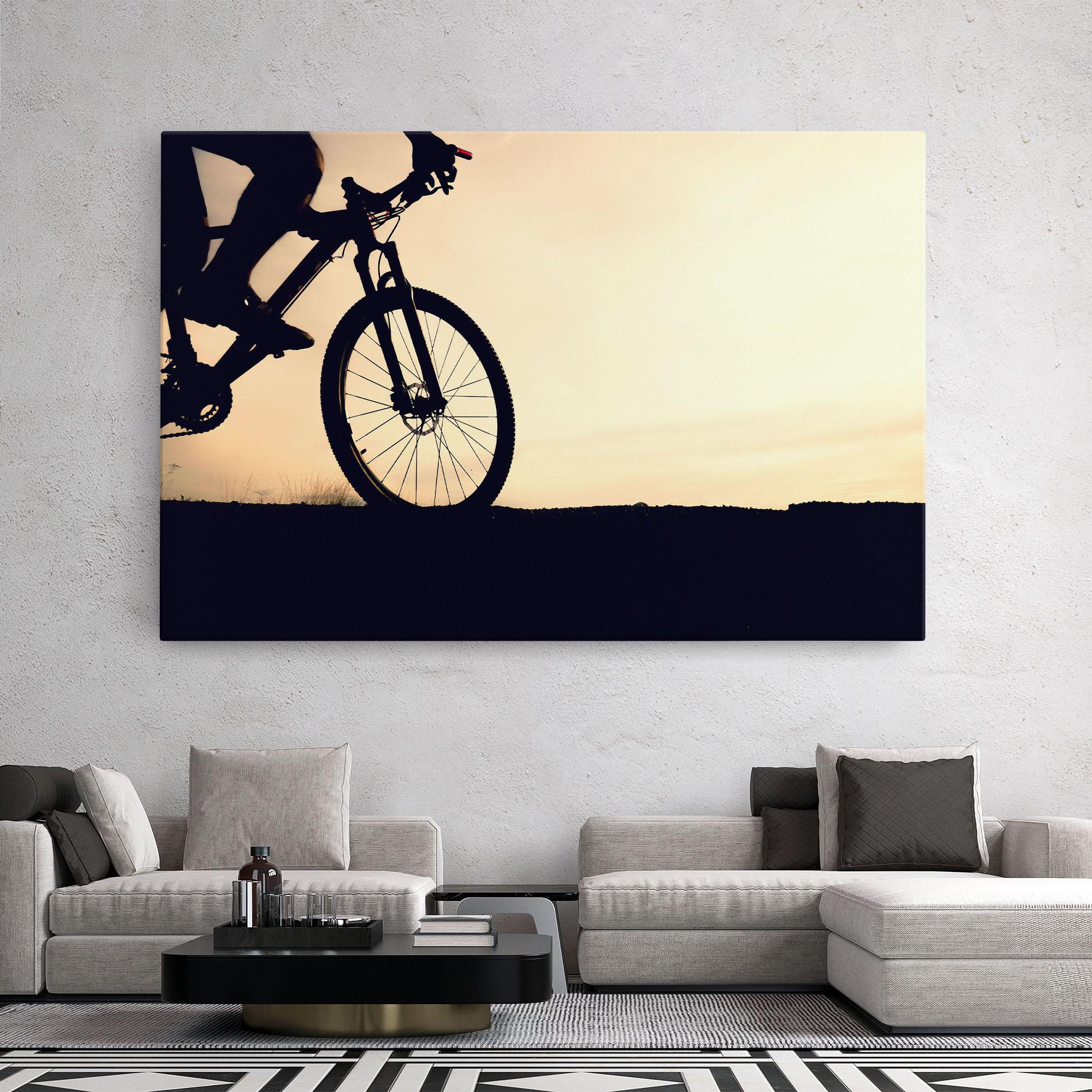 Картина на платно Cream Sky Mtb mockup 2