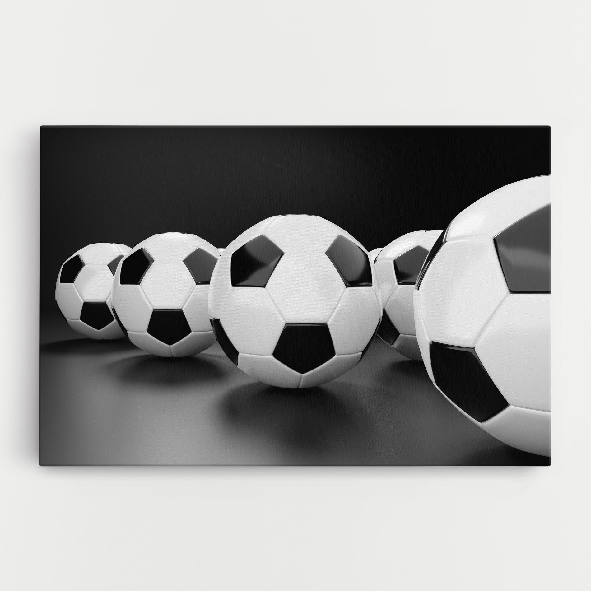 Black White Football mockup 0