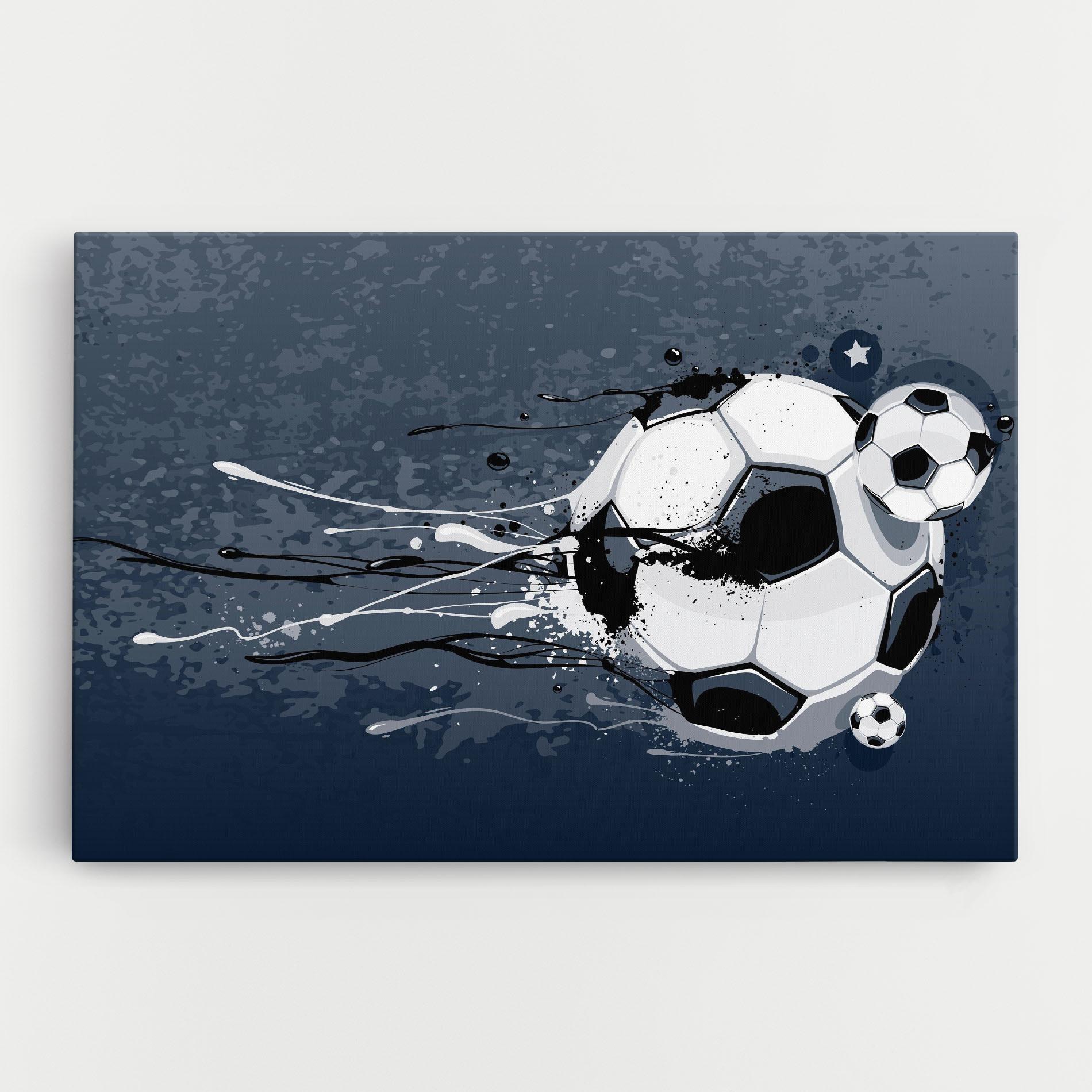 Картина на платно Blue Football mockup 0