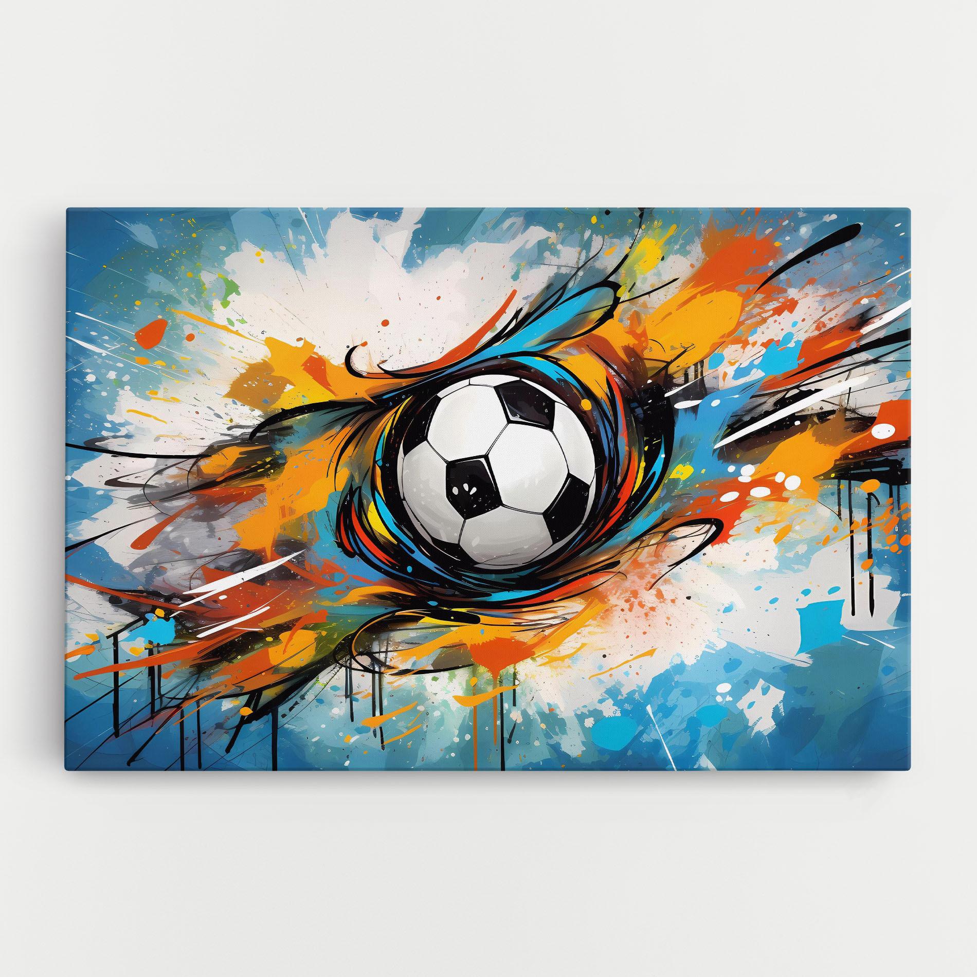 Картина на платно Football Flight Graffiti mockup 0