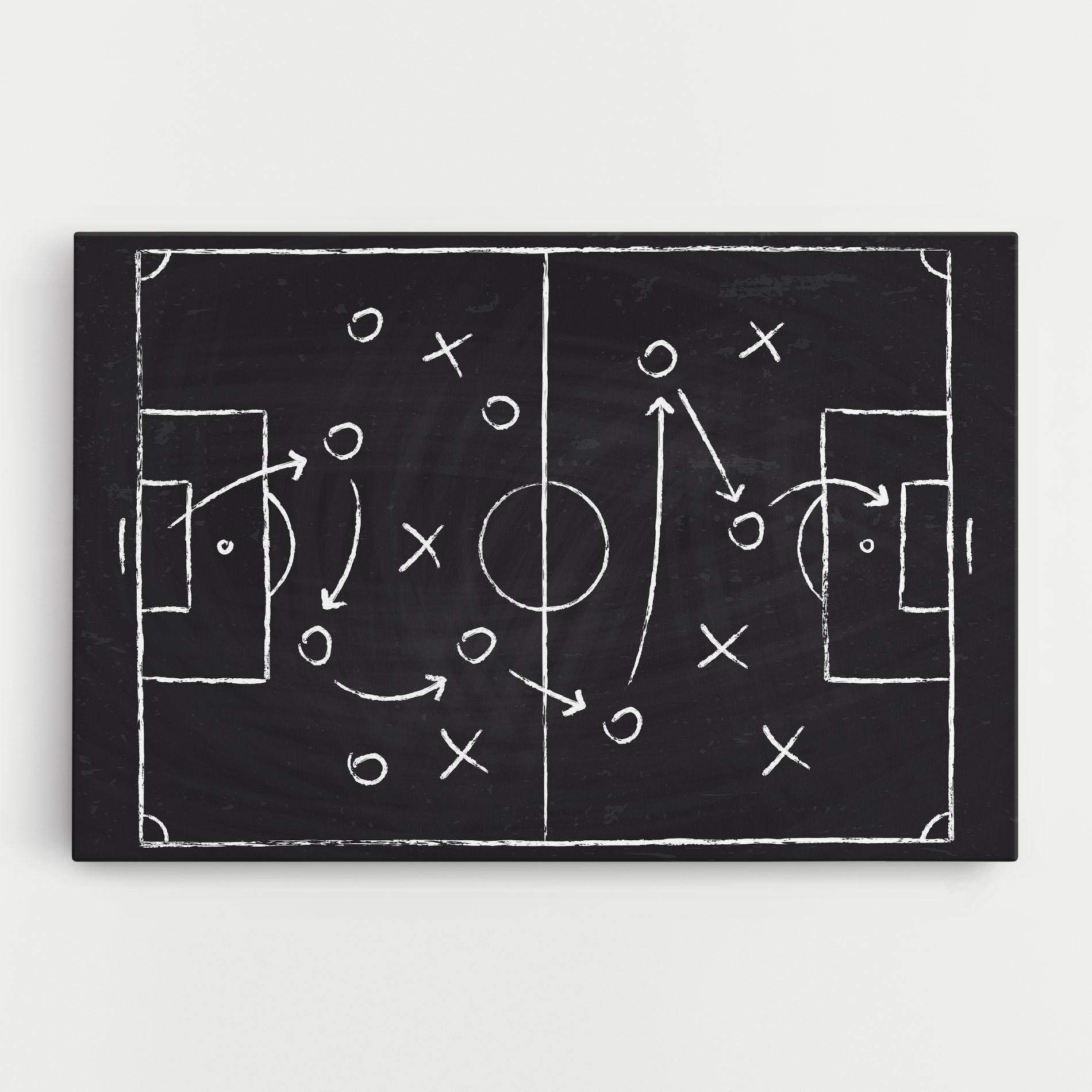 Картина на платно Grey Board Football mockup 0