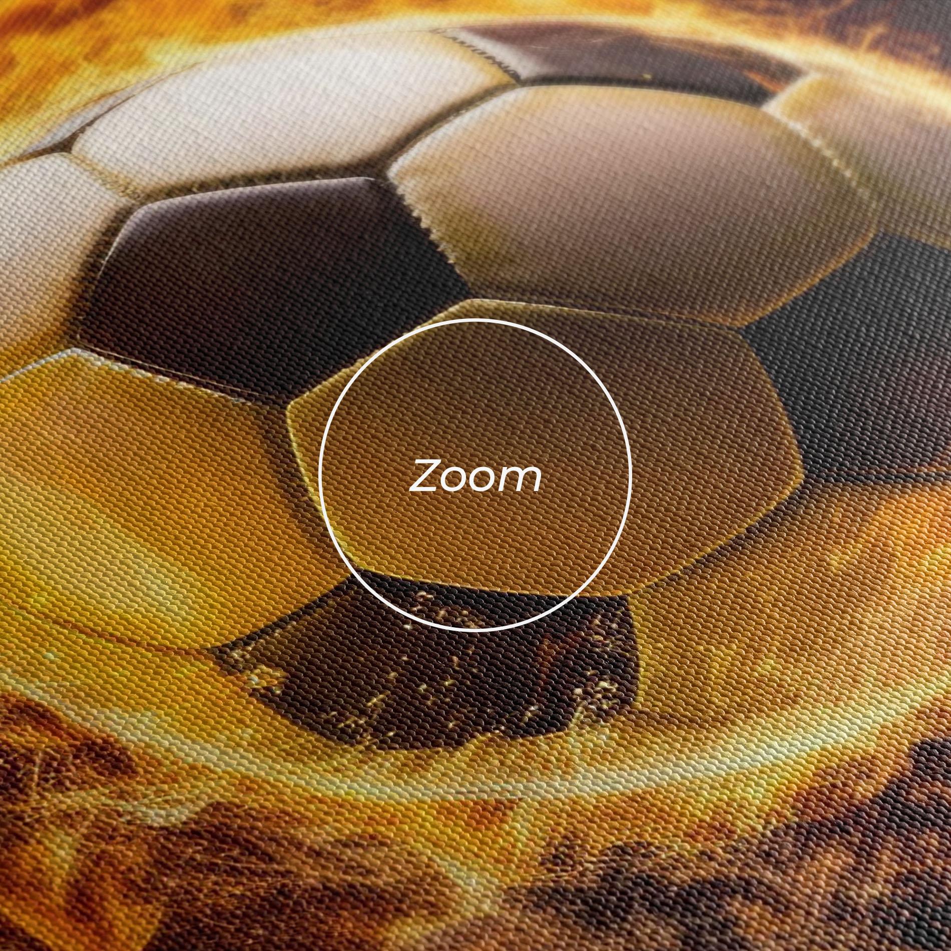 Картина на платно Fire Football mockup 3