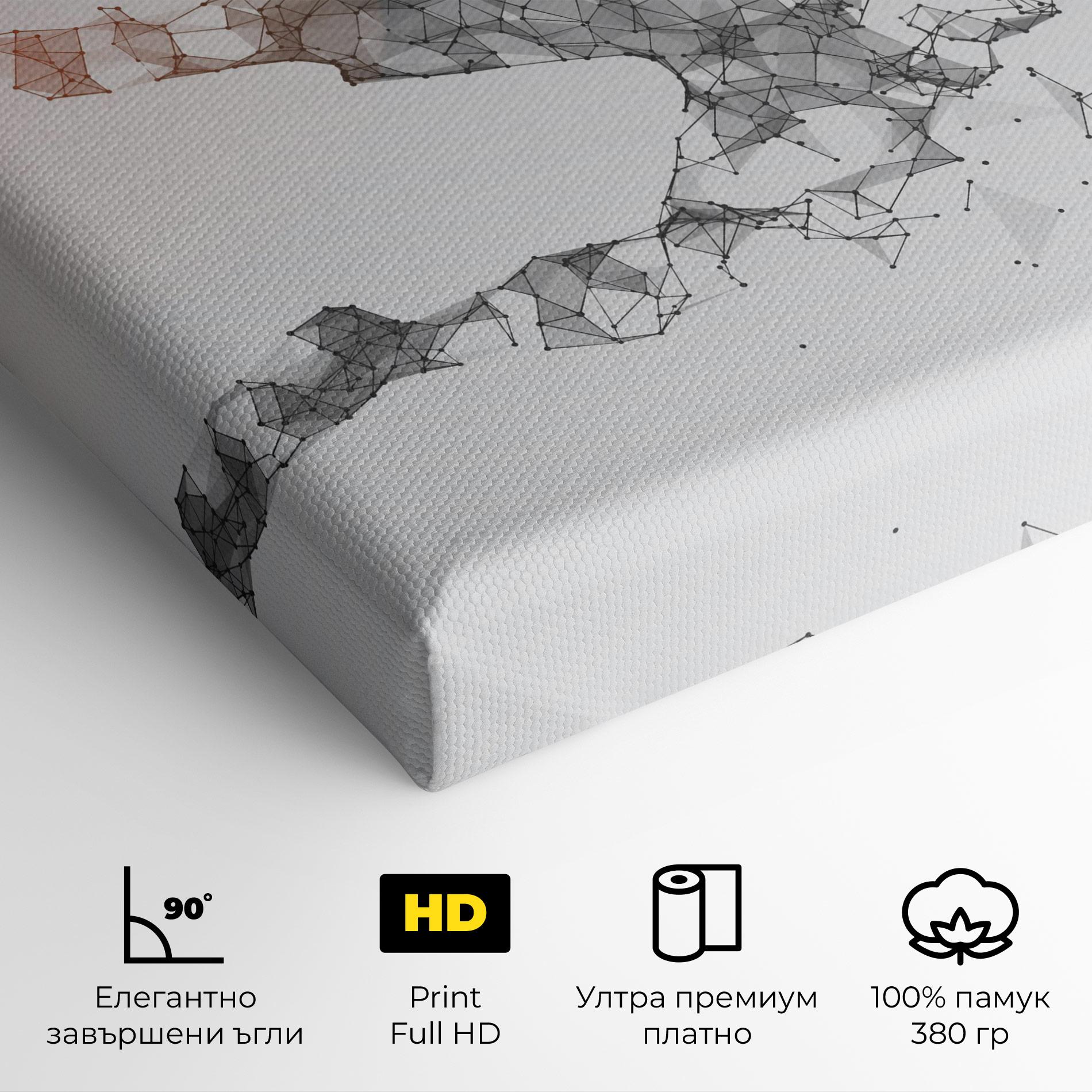 Картина на платно Football Orange Ball mockup 4