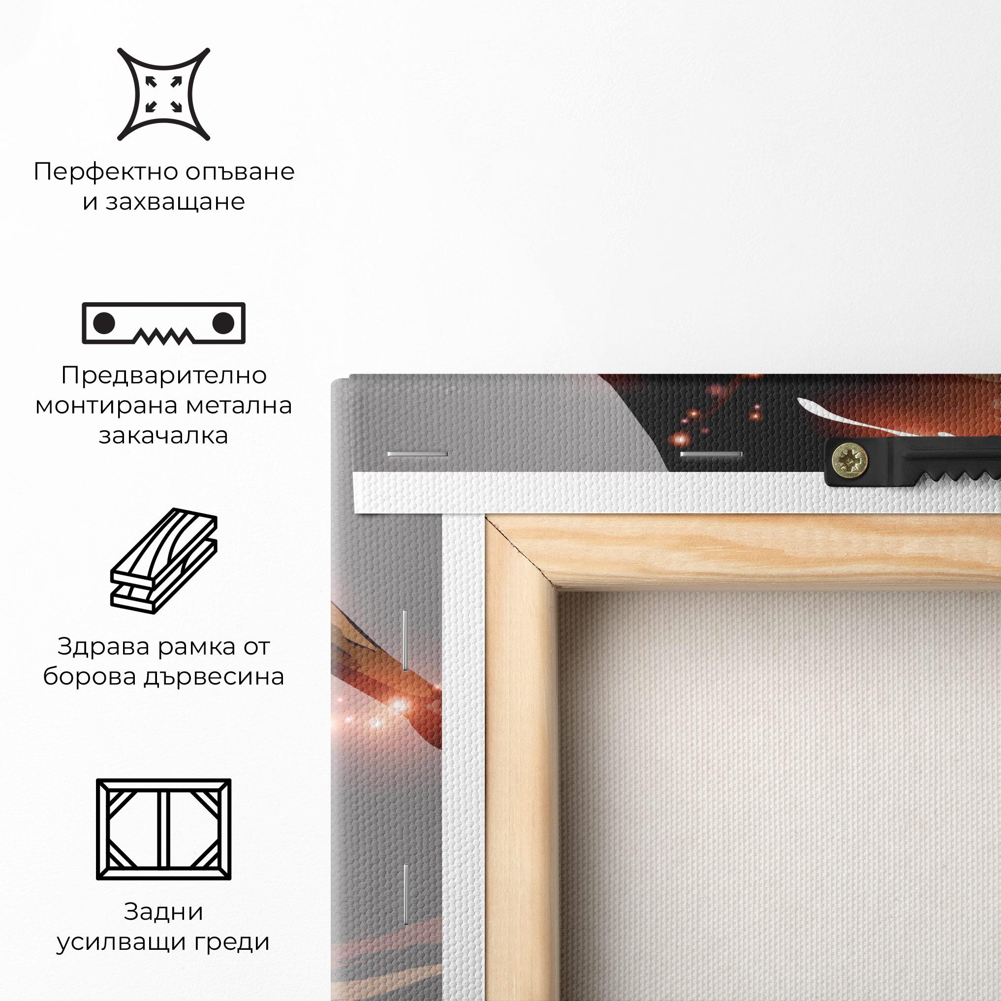 Картина на платно Football Jump mockup 5