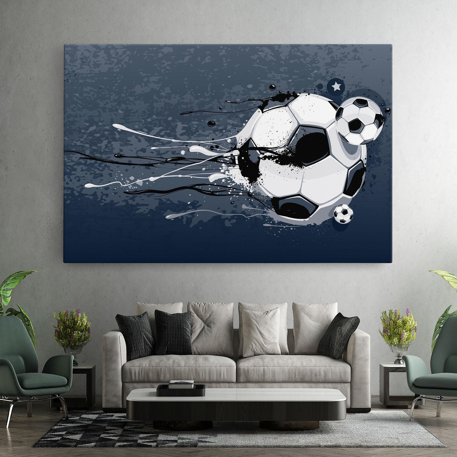 Картина на платно Blue Football mockup 7