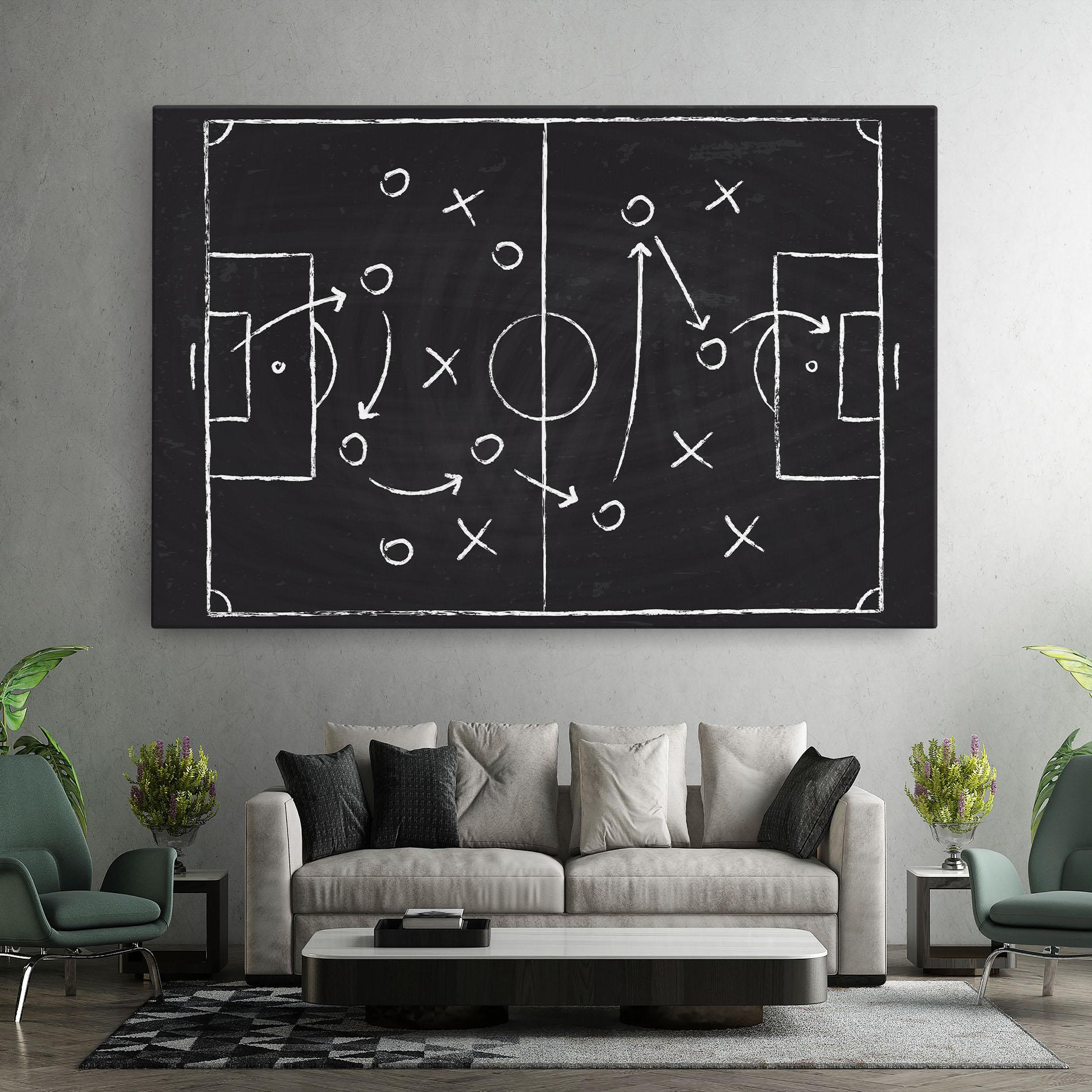 Картина на платно Grey Board Football mockup 7