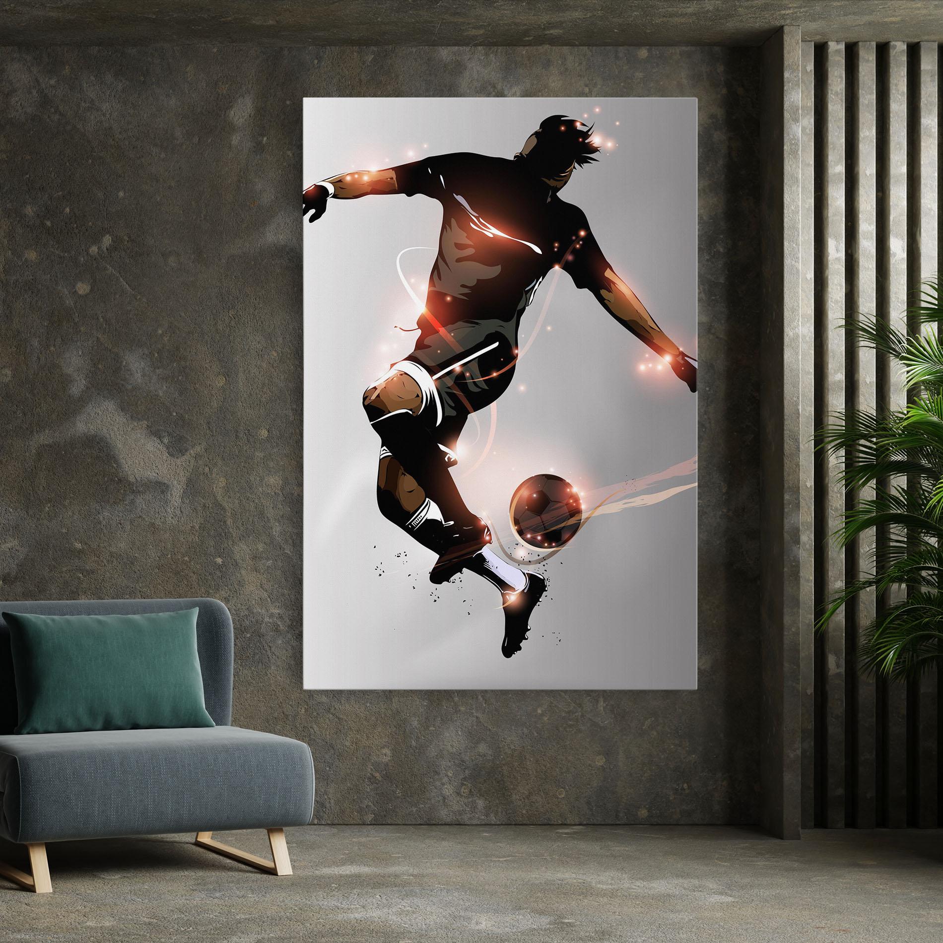 Картина на платно Football Jump mockup 7