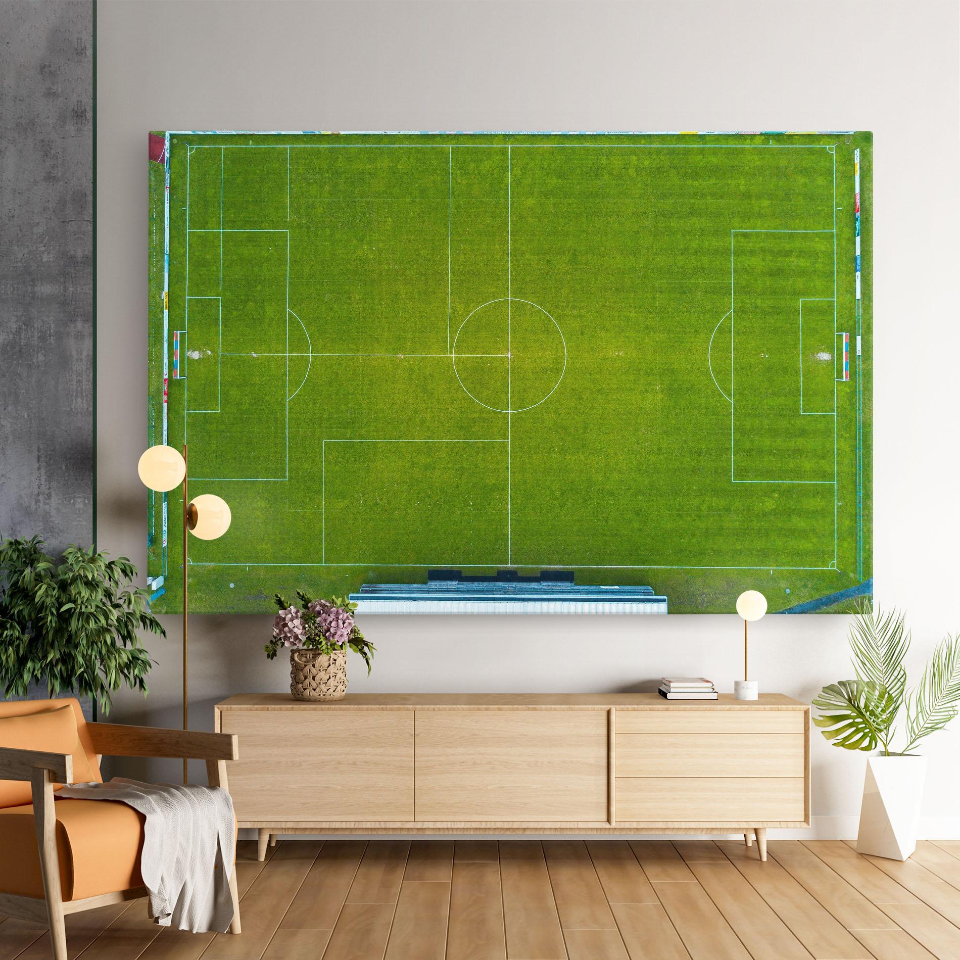 Картина на платно Green Football Field mockup 9
