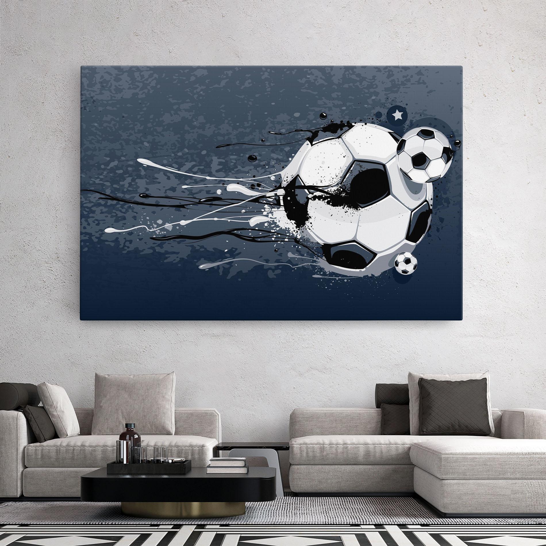 Картина на платно Blue Football mockup 2