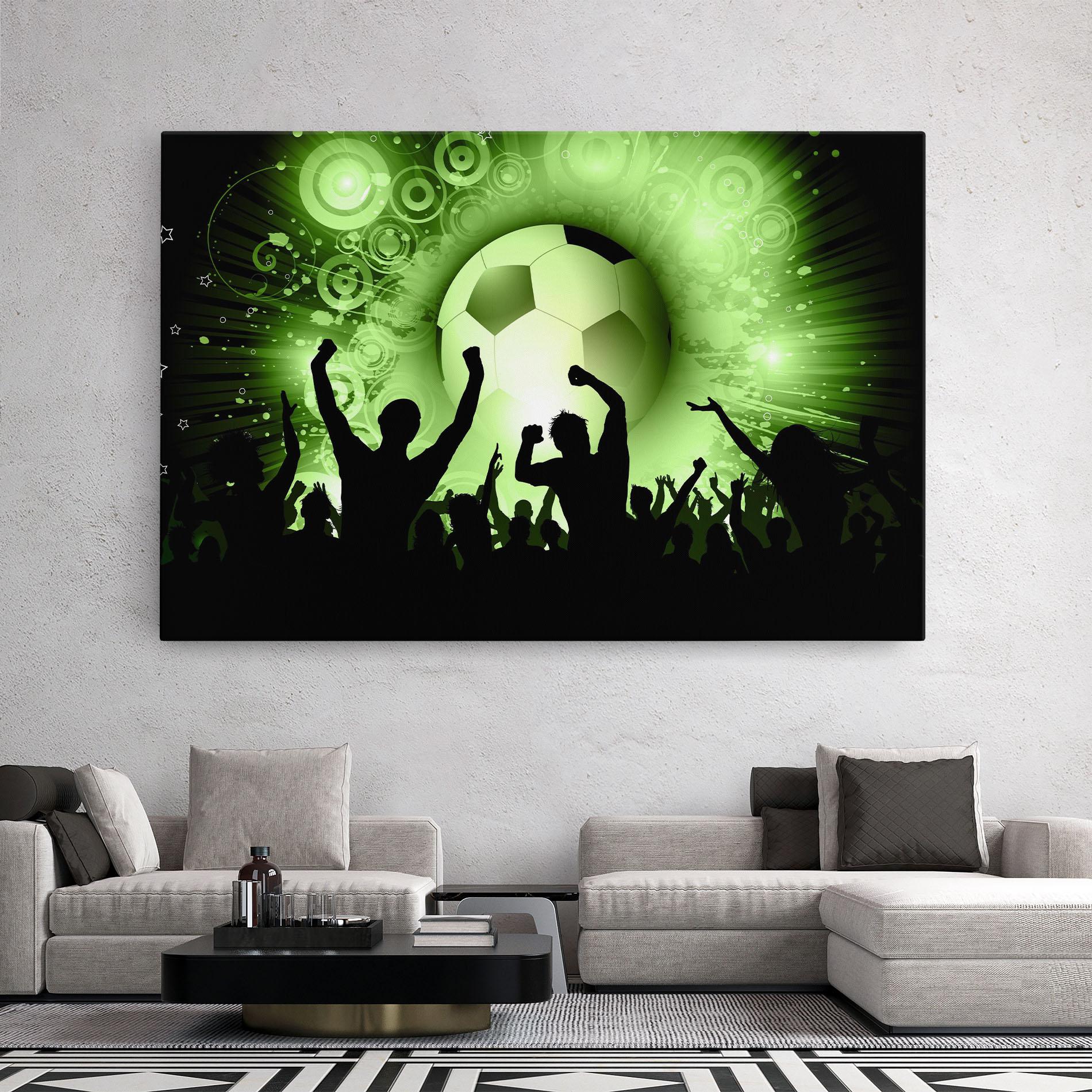 Картина на платно Football Crowd mockup 2