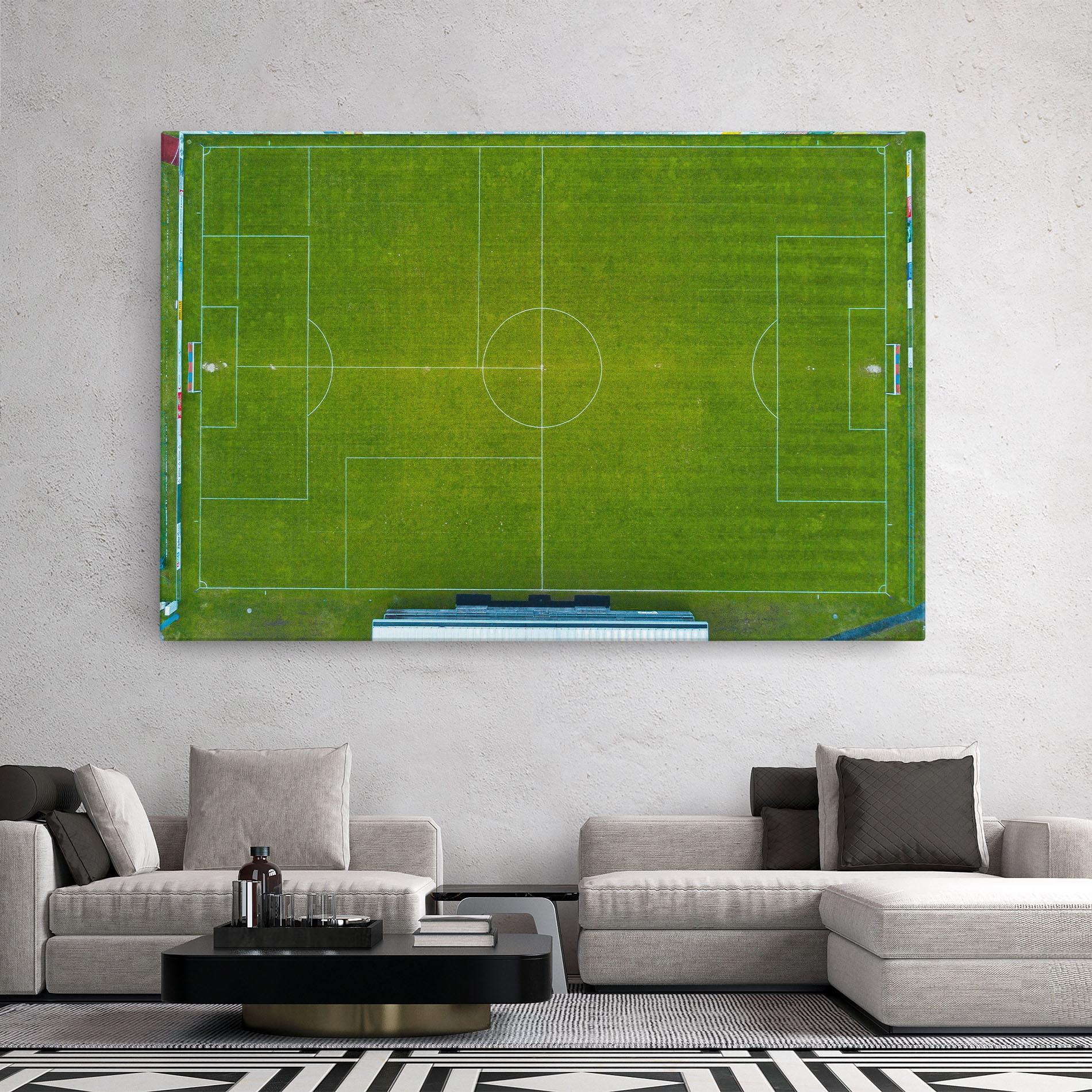 Картина на платно Green Football Field mockup 2