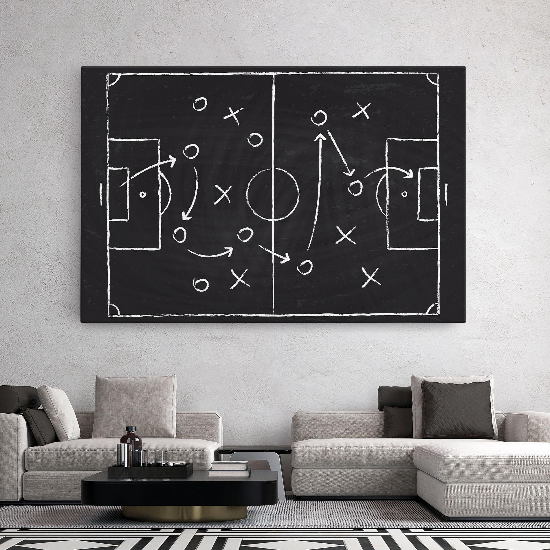 Картина на платно Grey Board Football mockup 2