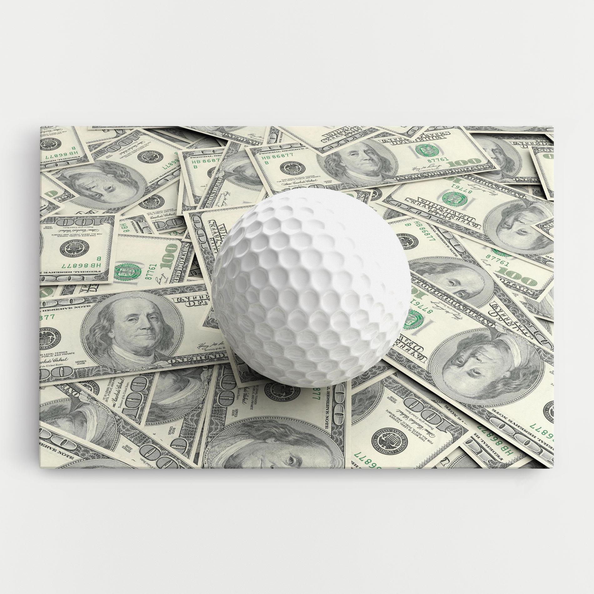 Картина на платно 3d Golf Ball mockup 0